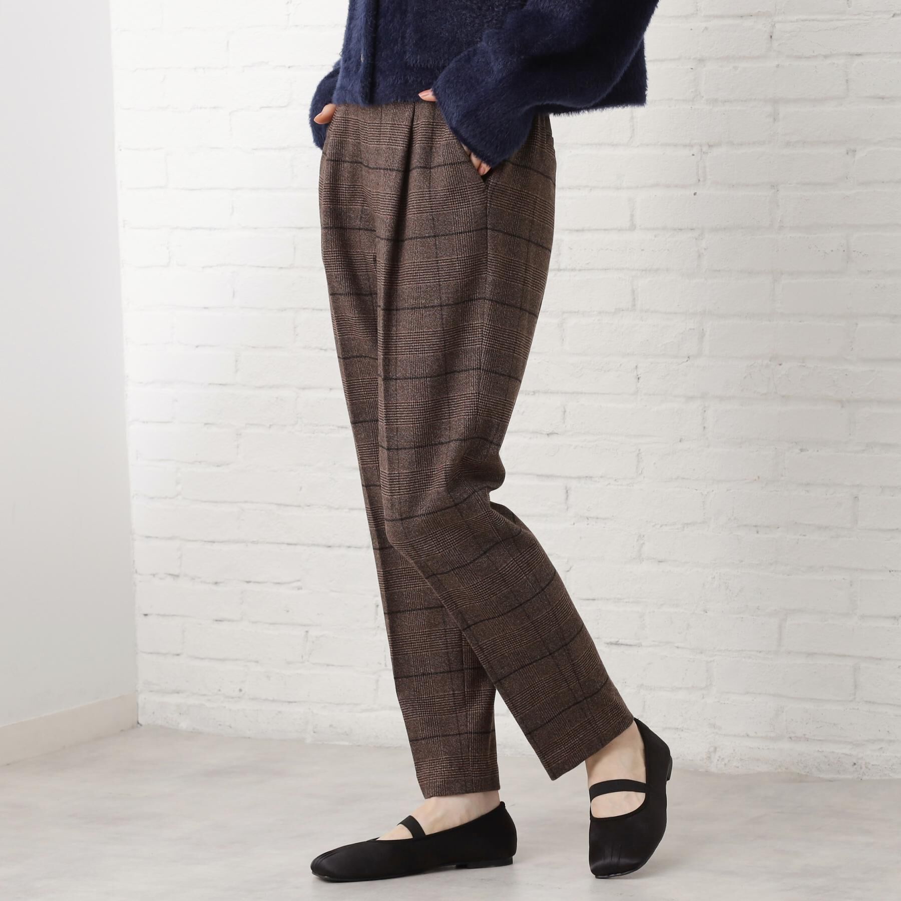 THE SHOP TK「【着丈選べる/XS～XLサイズ】あったか裏起毛テーパードパンツ」|その他|