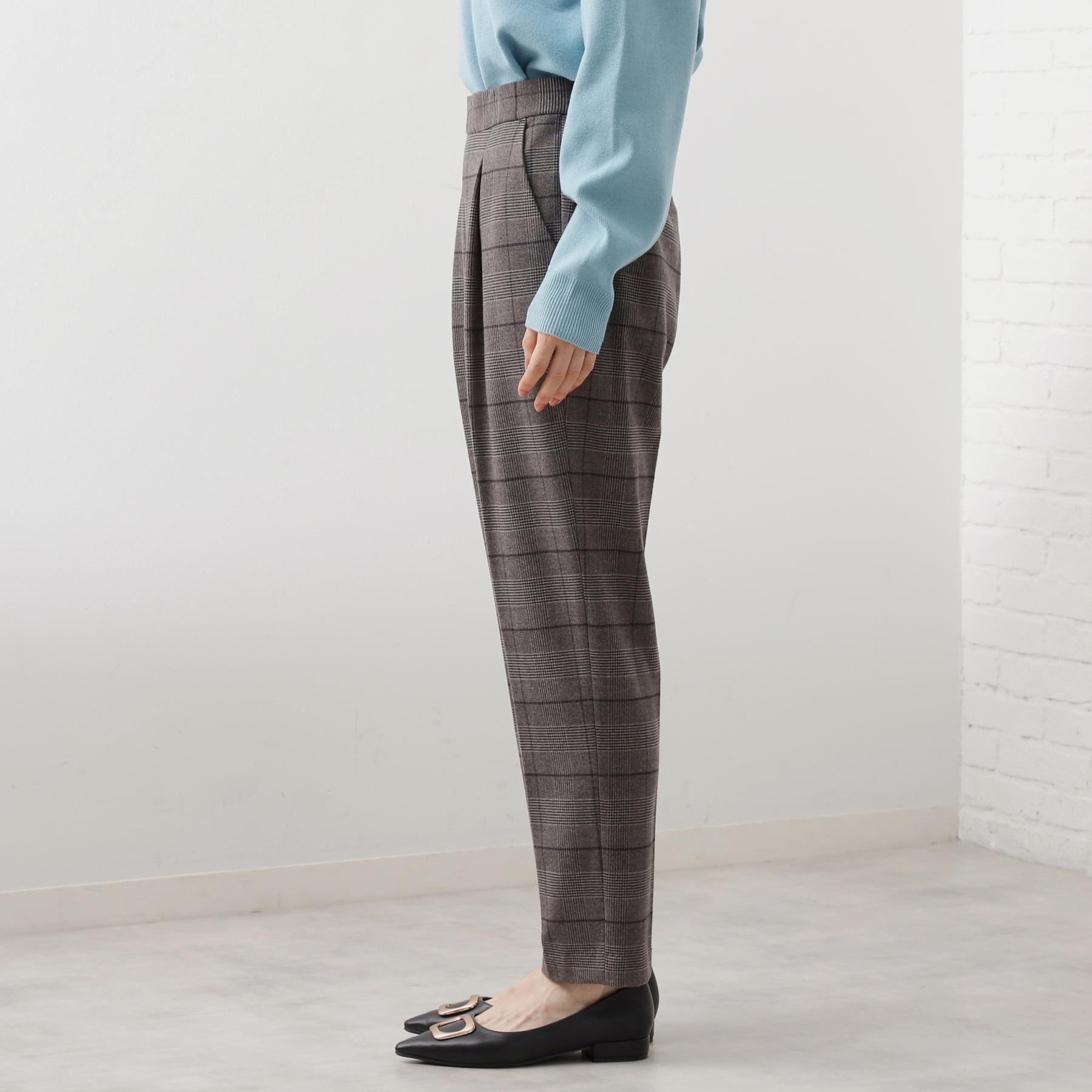 THE SHOP TK「【着丈選べる/XS～XLサイズ】あったか裏起毛テーパードパンツ」|その他|