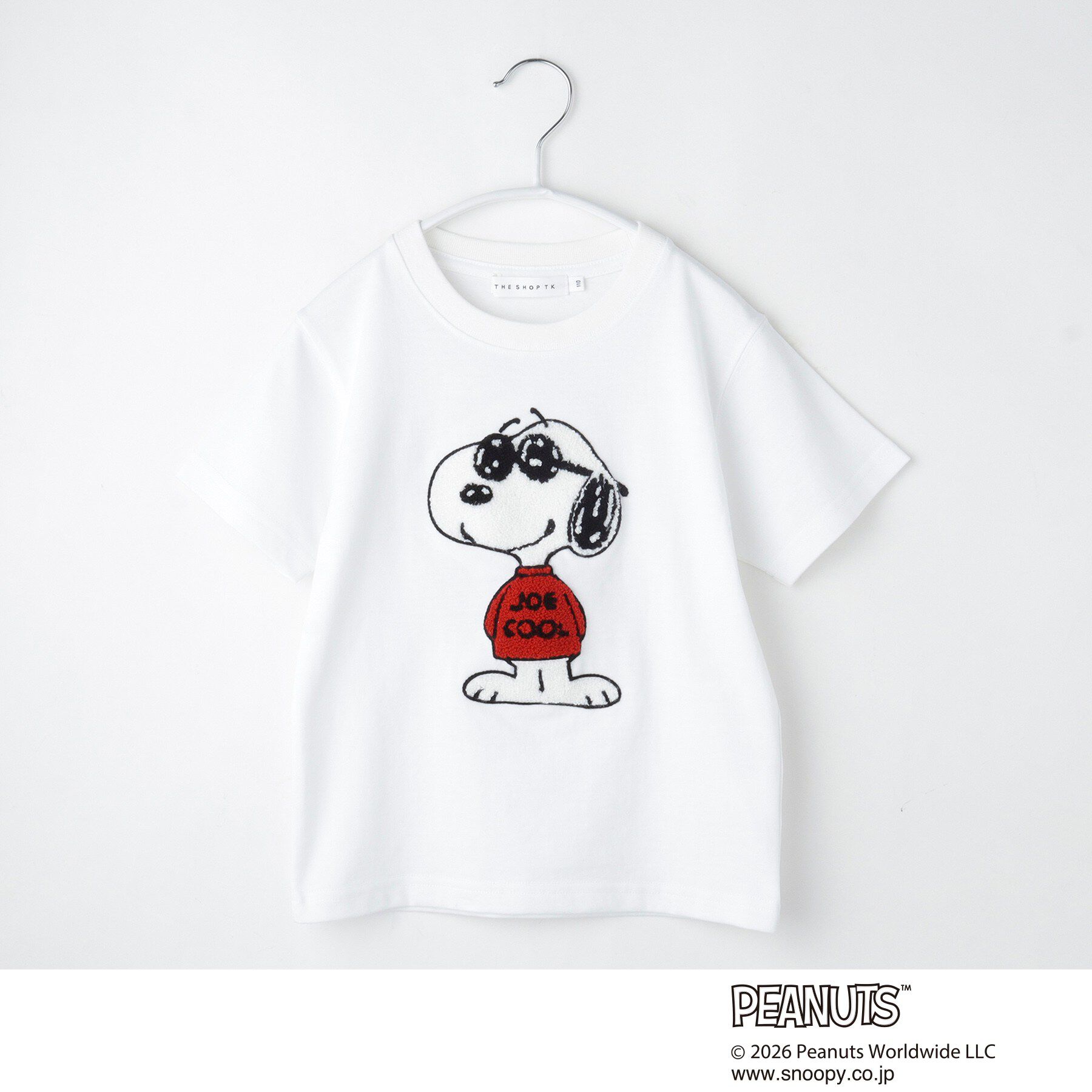 THE SHOP TK「PEANUTS ／ ピーナッツ スヌーピー さがら刺繍 半袖Tシャツ」|Tシャツ・カットソー|オフホワイト(403
