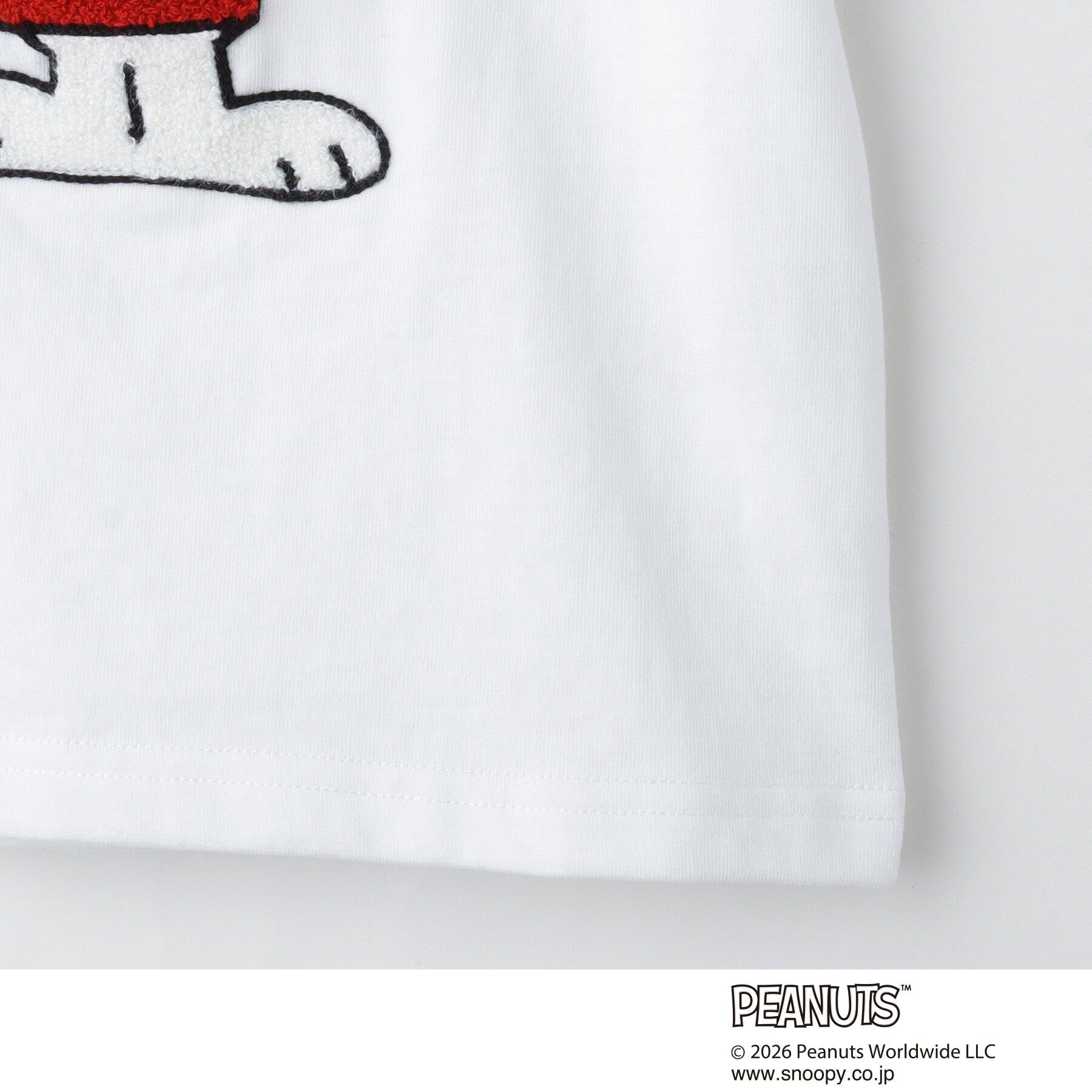 THE SHOP TK「PEANUTS ／ ピーナッツ スヌーピー さがら刺繍 半袖Tシャツ」|Tシャツ・カットソー|