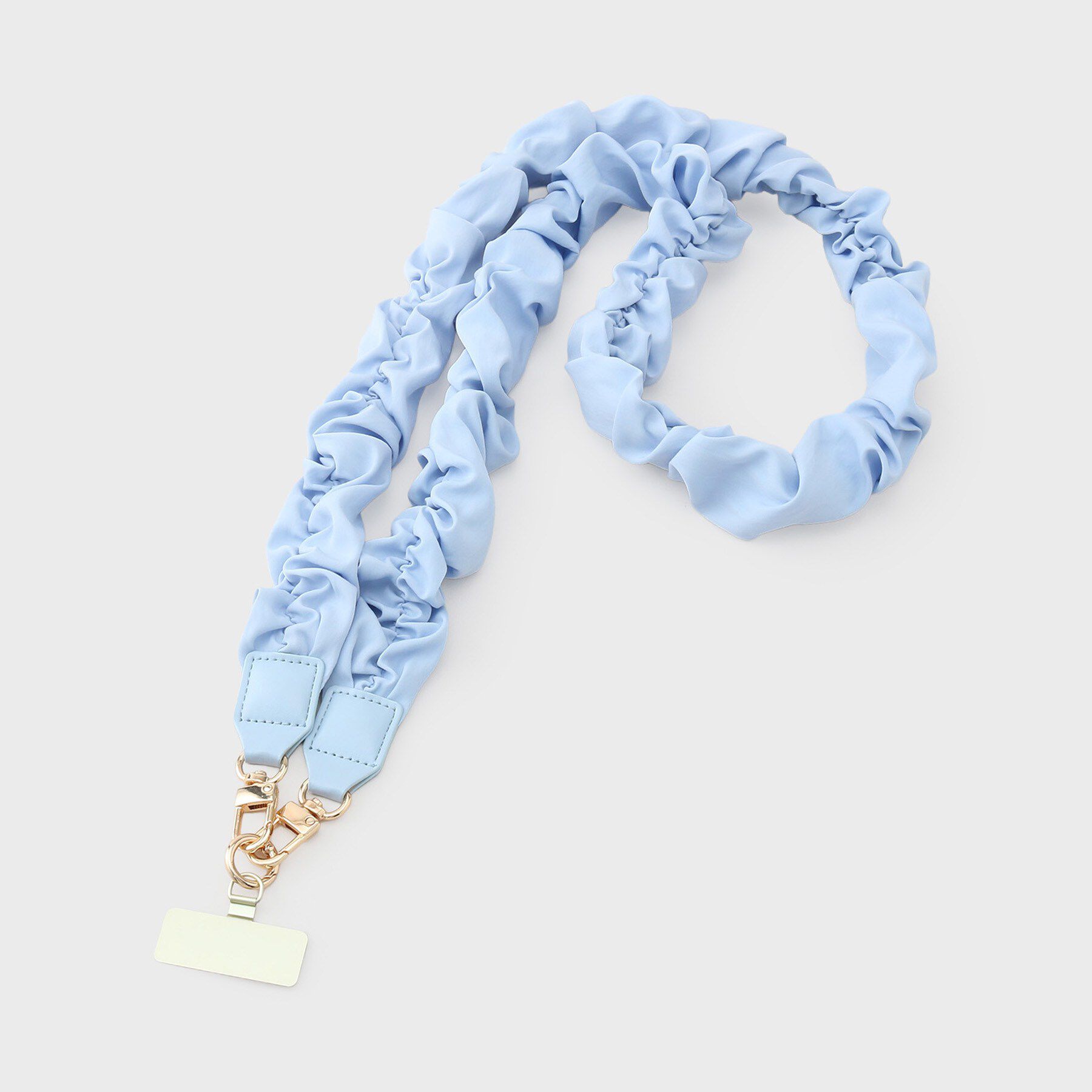 THE SHOP TK「くしゅくしゅロングストラップ」|ストラップ|ブルー(091)