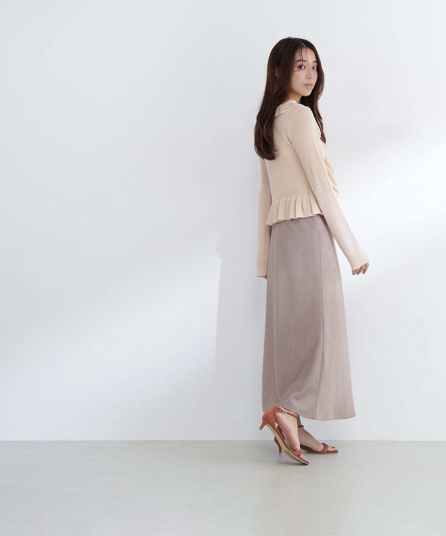  「フリルトリムカーディガン」|ニット・セーター|