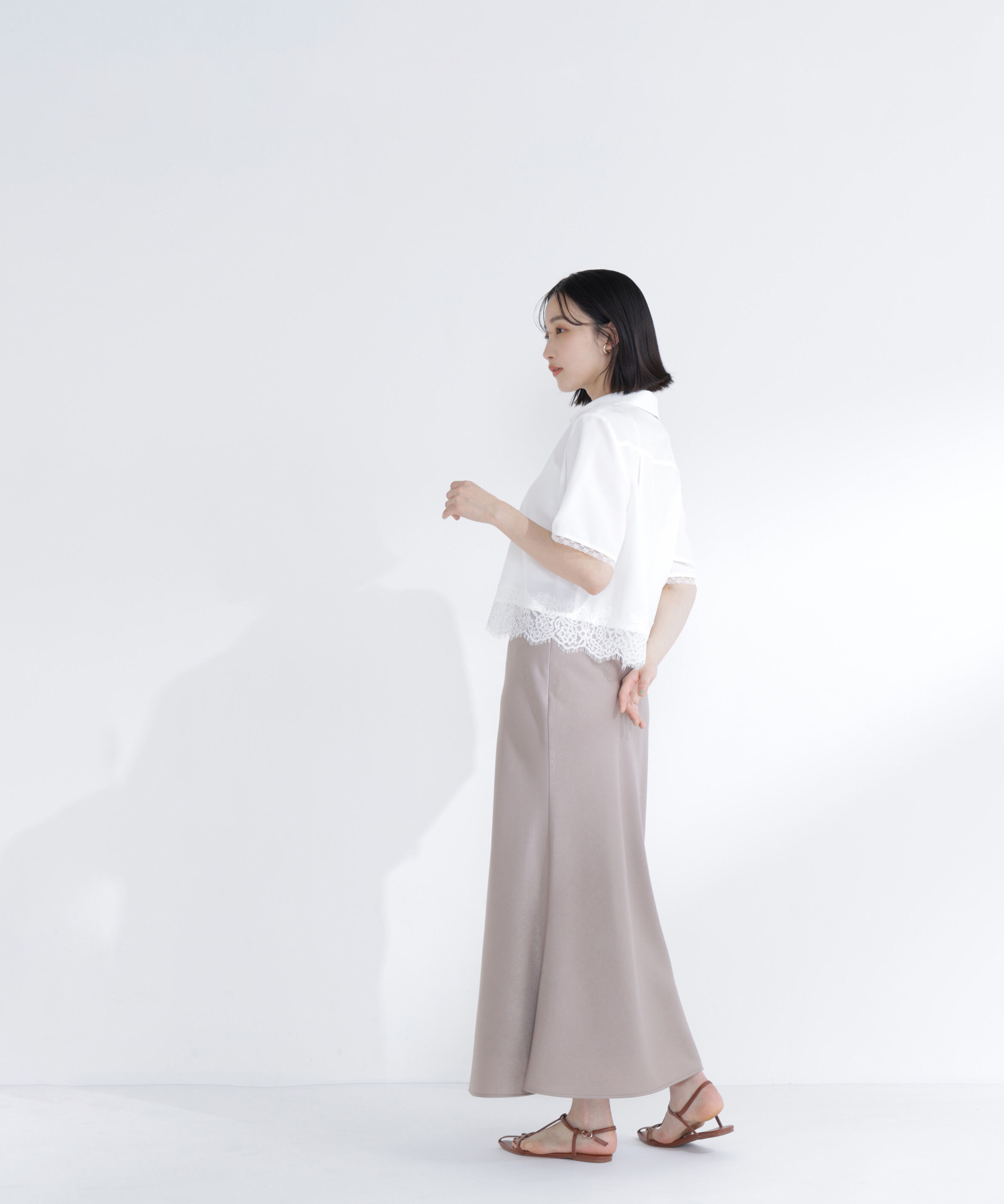  「レースドッキングシャツ」|シャツ・ブラウス|