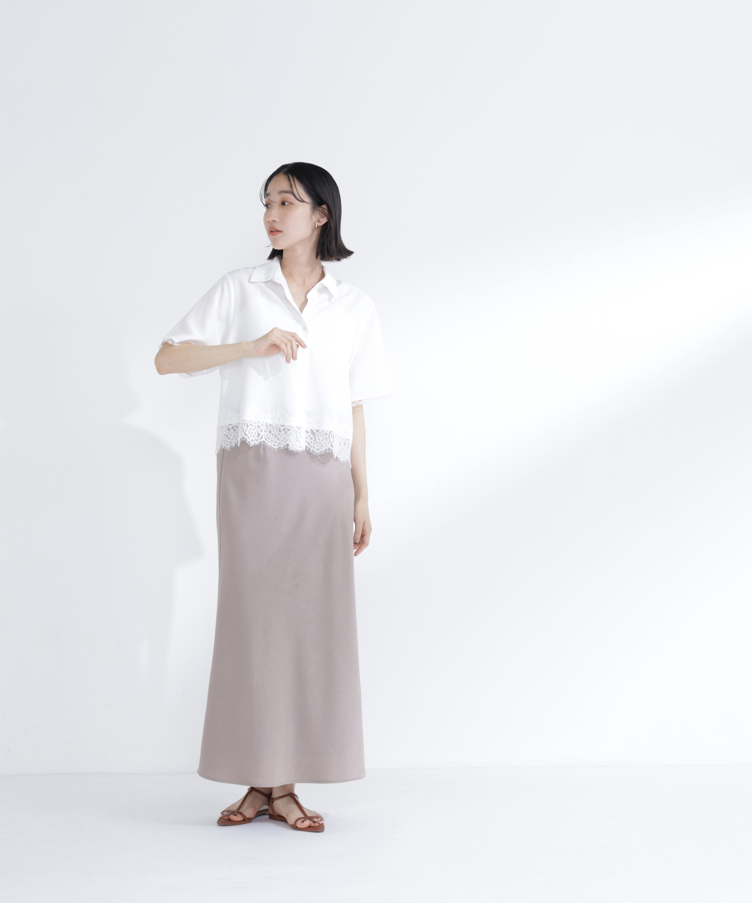  「レースドッキングシャツ」|シャツ・ブラウス|