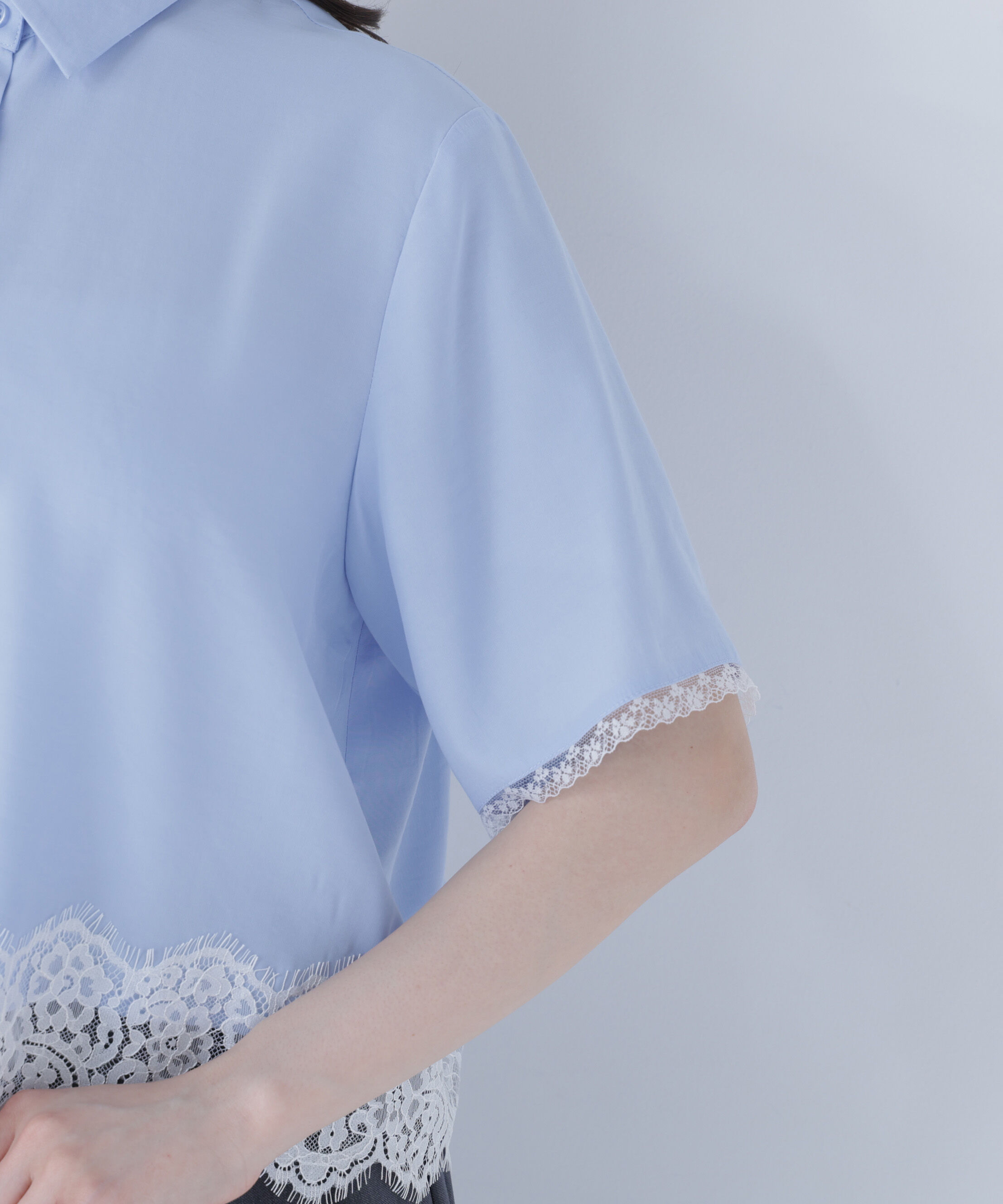  「レースドッキングシャツ」|シャツ・ブラウス|