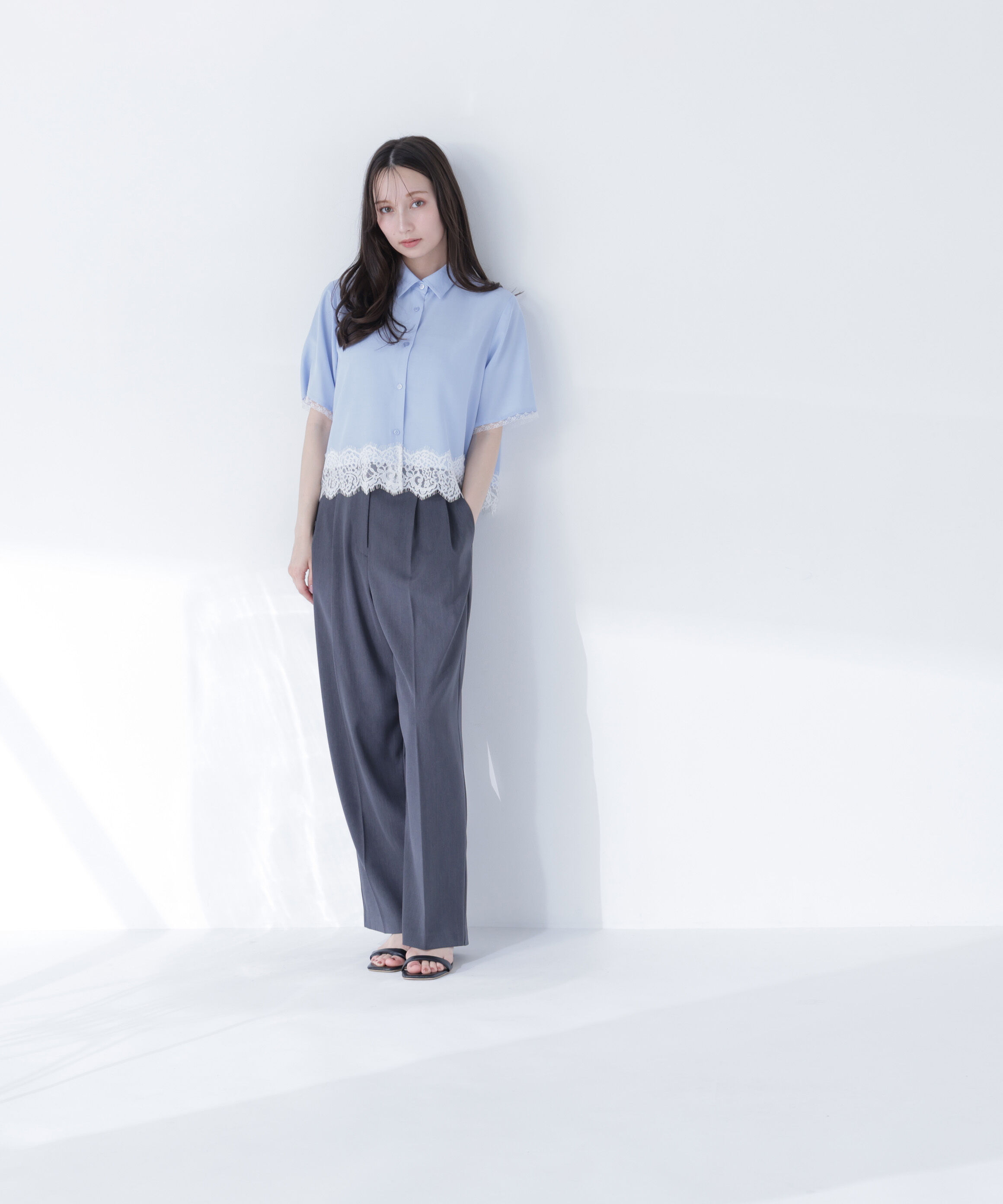  「レースドッキングシャツ」|シャツ・ブラウス|