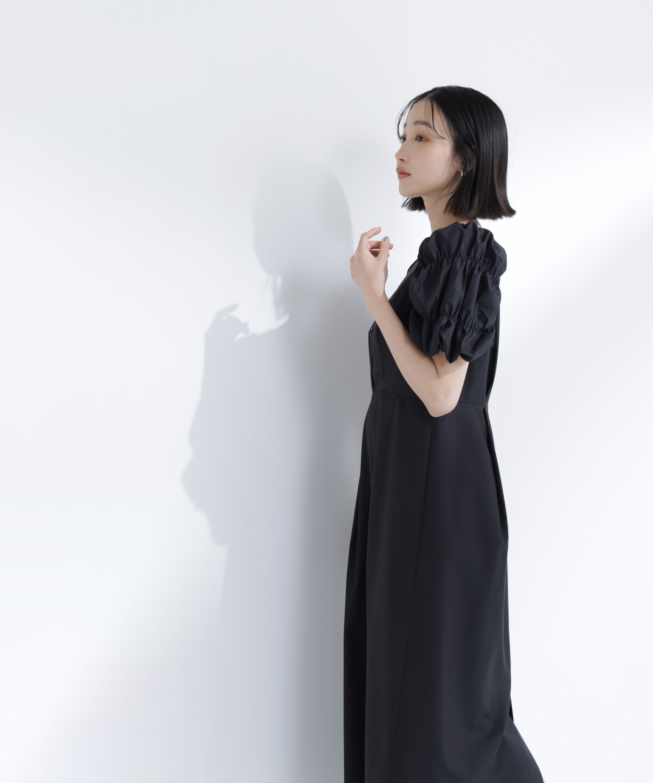  「パフィースリーブナローワンピース」|ワンピース|