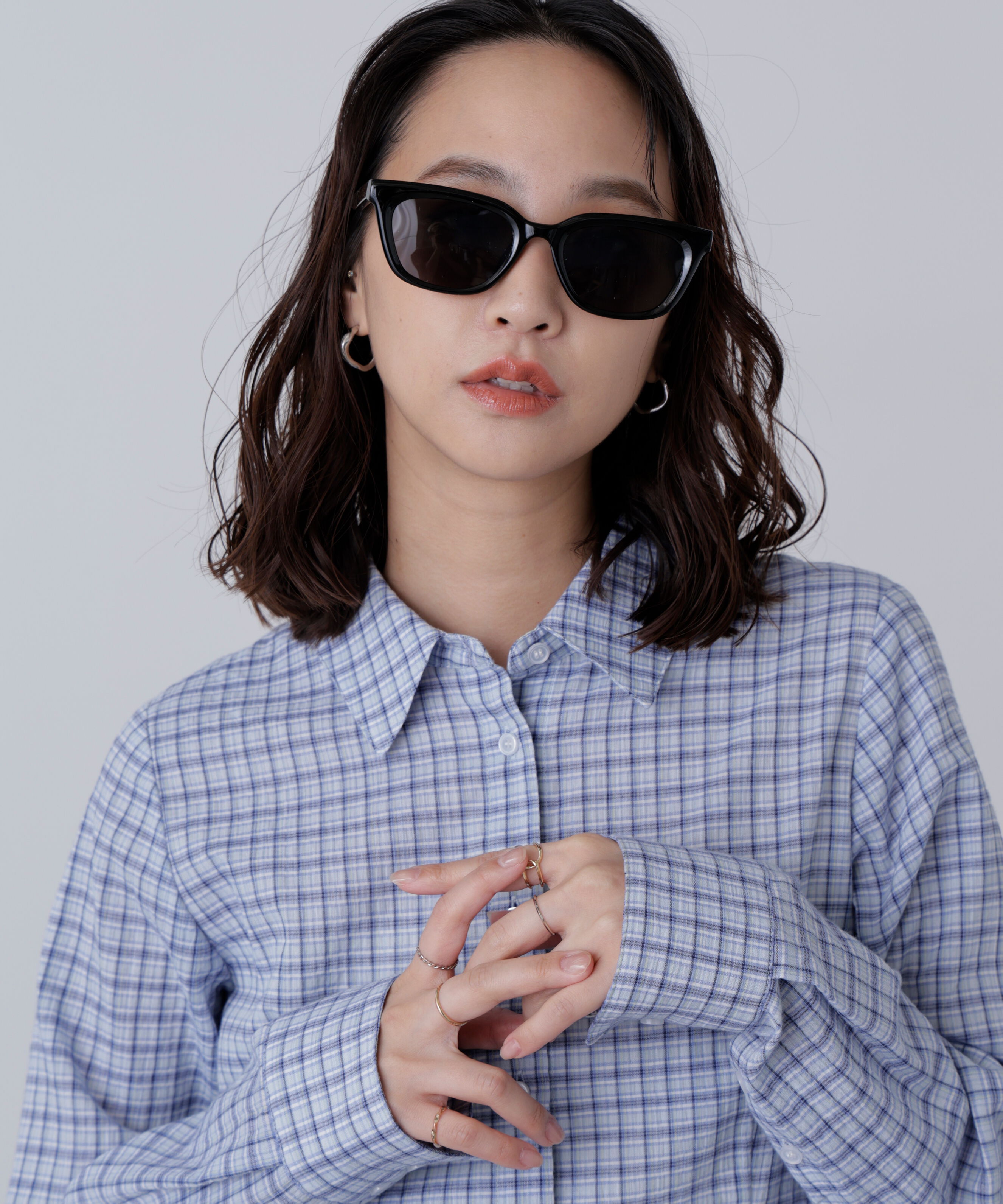  「スクエアサングラス」|ハンカチ|