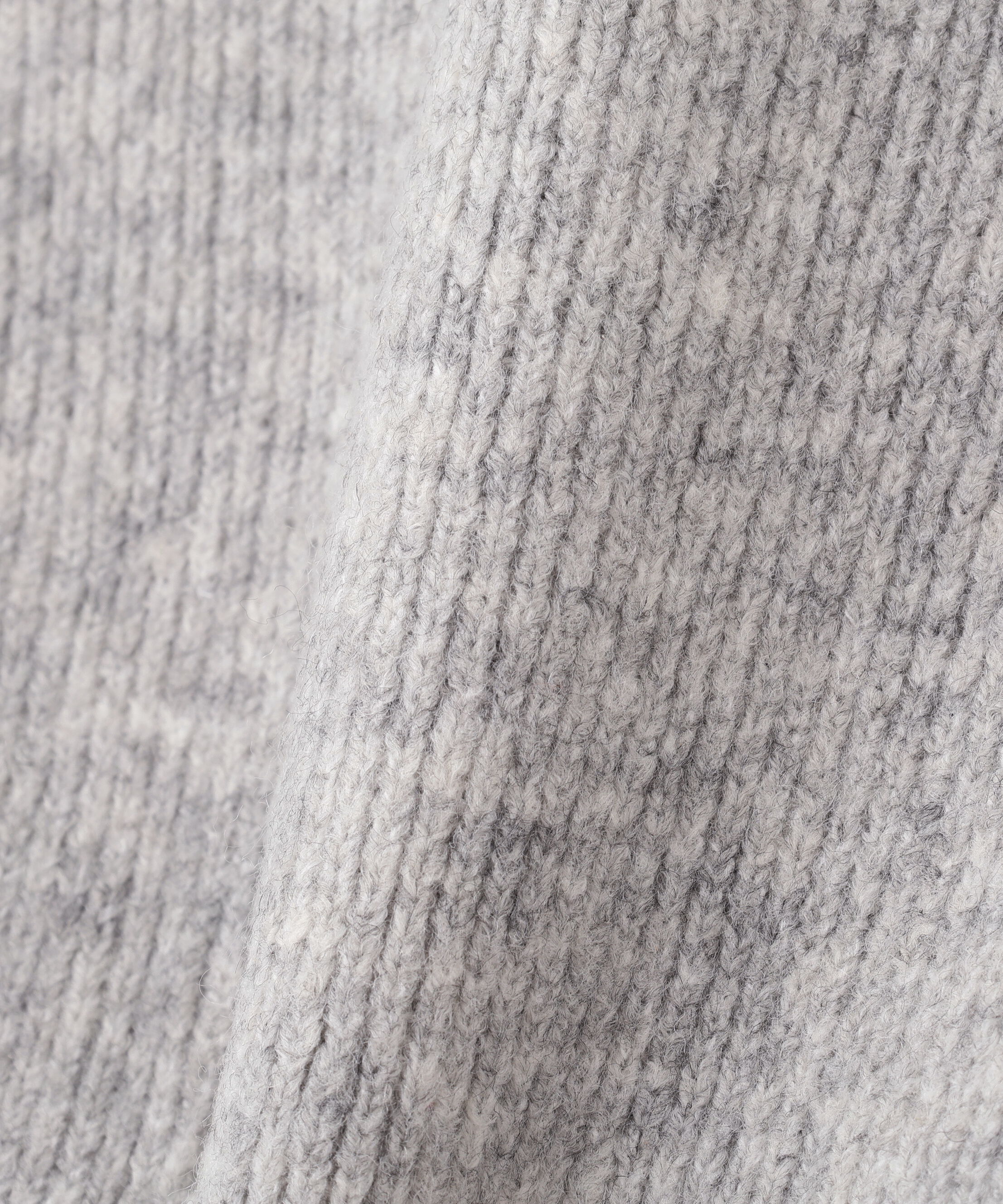  「杢ストレッチ総針配色ステッチニット」|ニット・セーター|