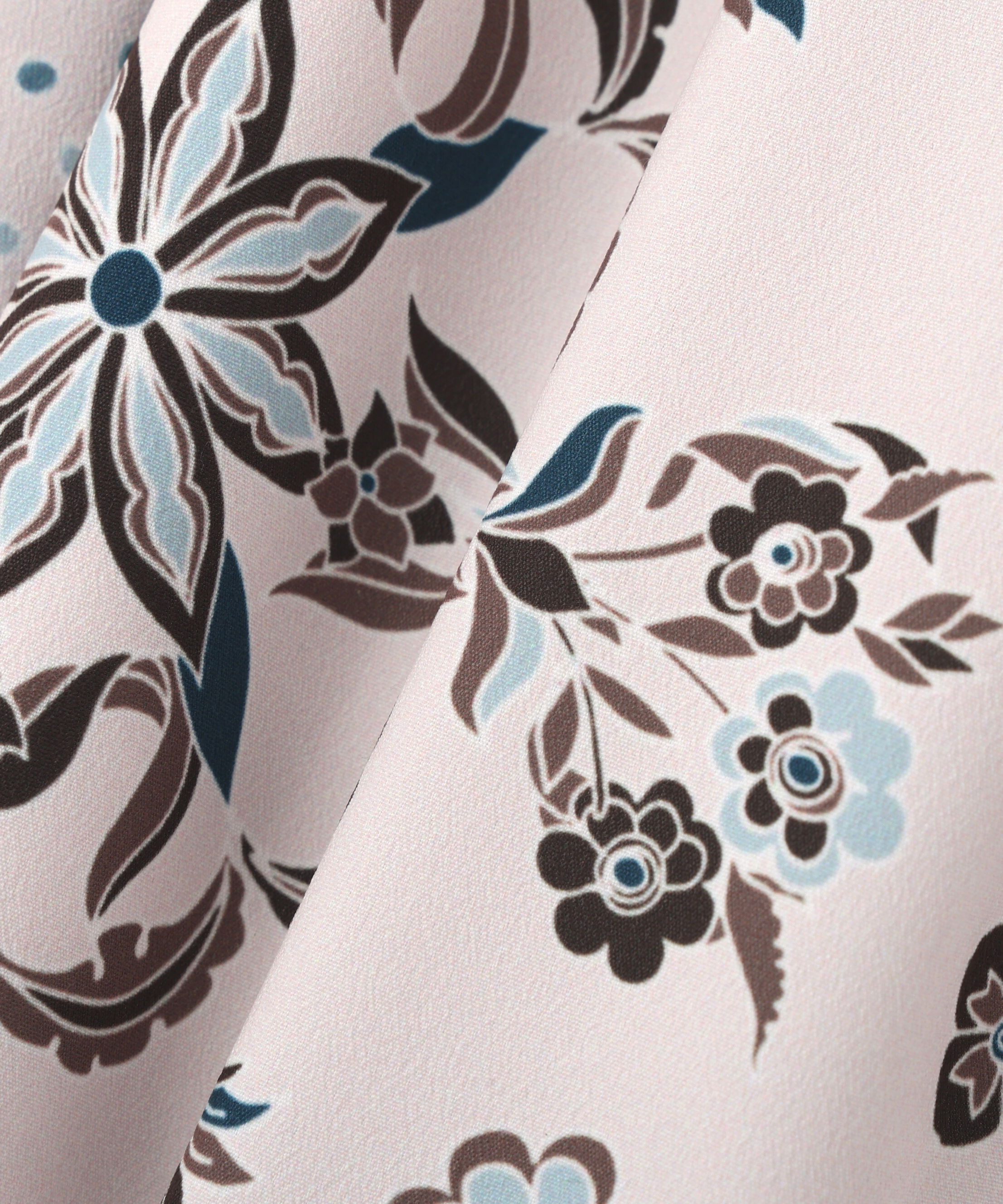  「◆フローラルスカーフプリントブラウス」|シャツ・ブラウス|