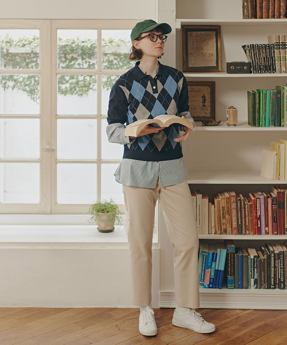  「◆《ウォッシャブル/ストレッチ素材》細身ストレッチストレートパンツ」|その他|ベージュ