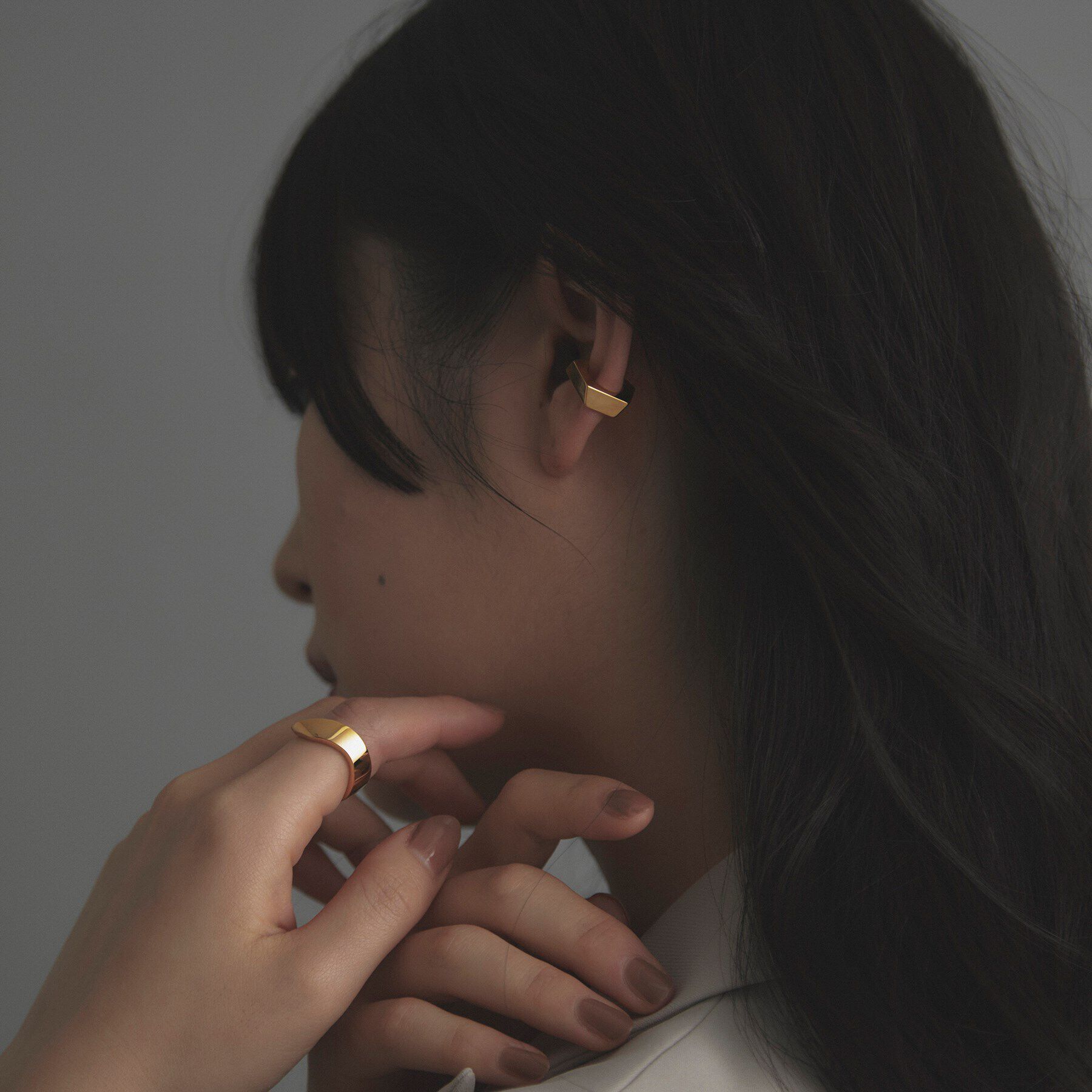 COCOSHNIK ONKITSCH「シルバー ペンタゴンイヤーカフ GP」|イヤーカフ|