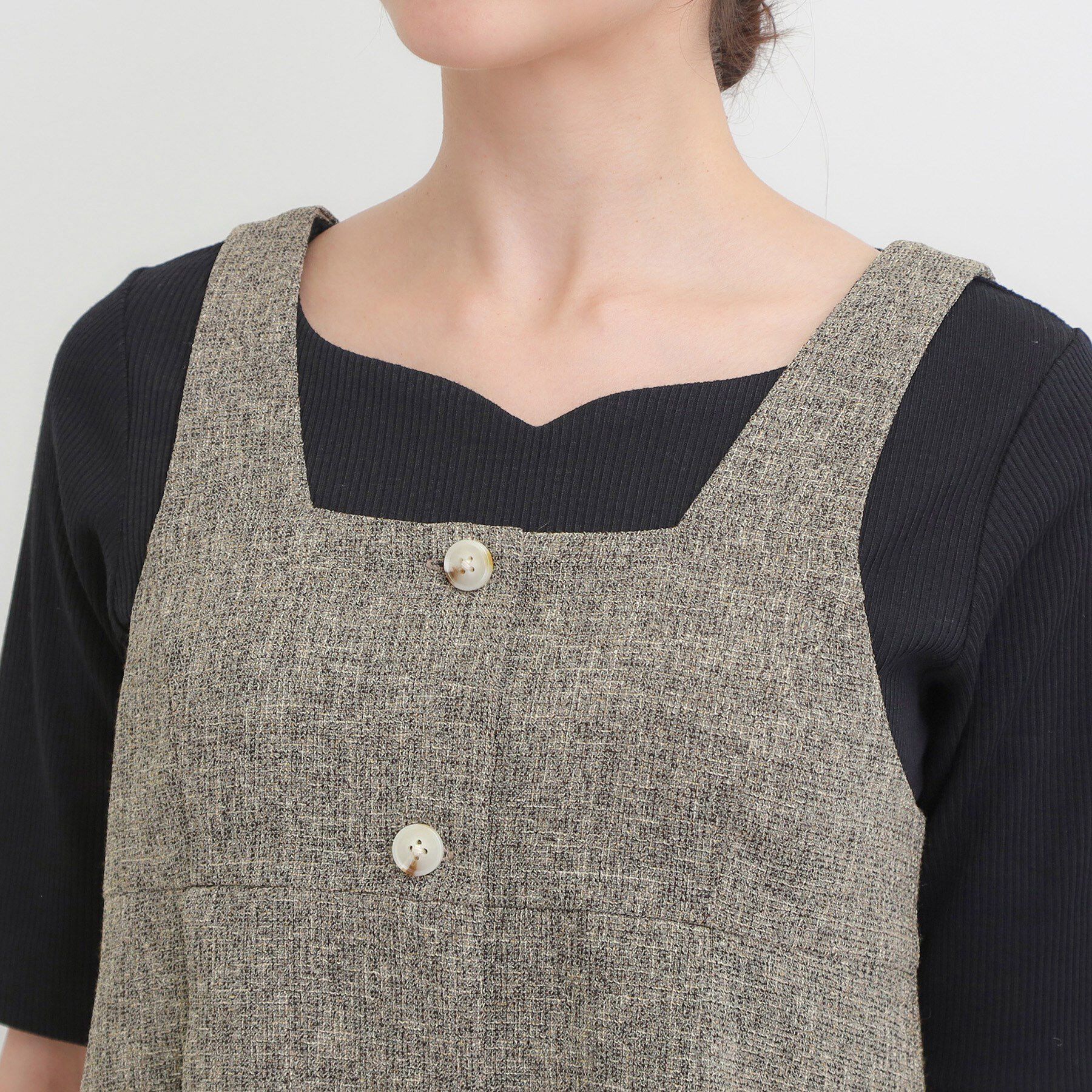 SHOO･LA･RUE「【2点セット】着るだけで決まる クラシカルなツイード調セットアップ」|スーツ|