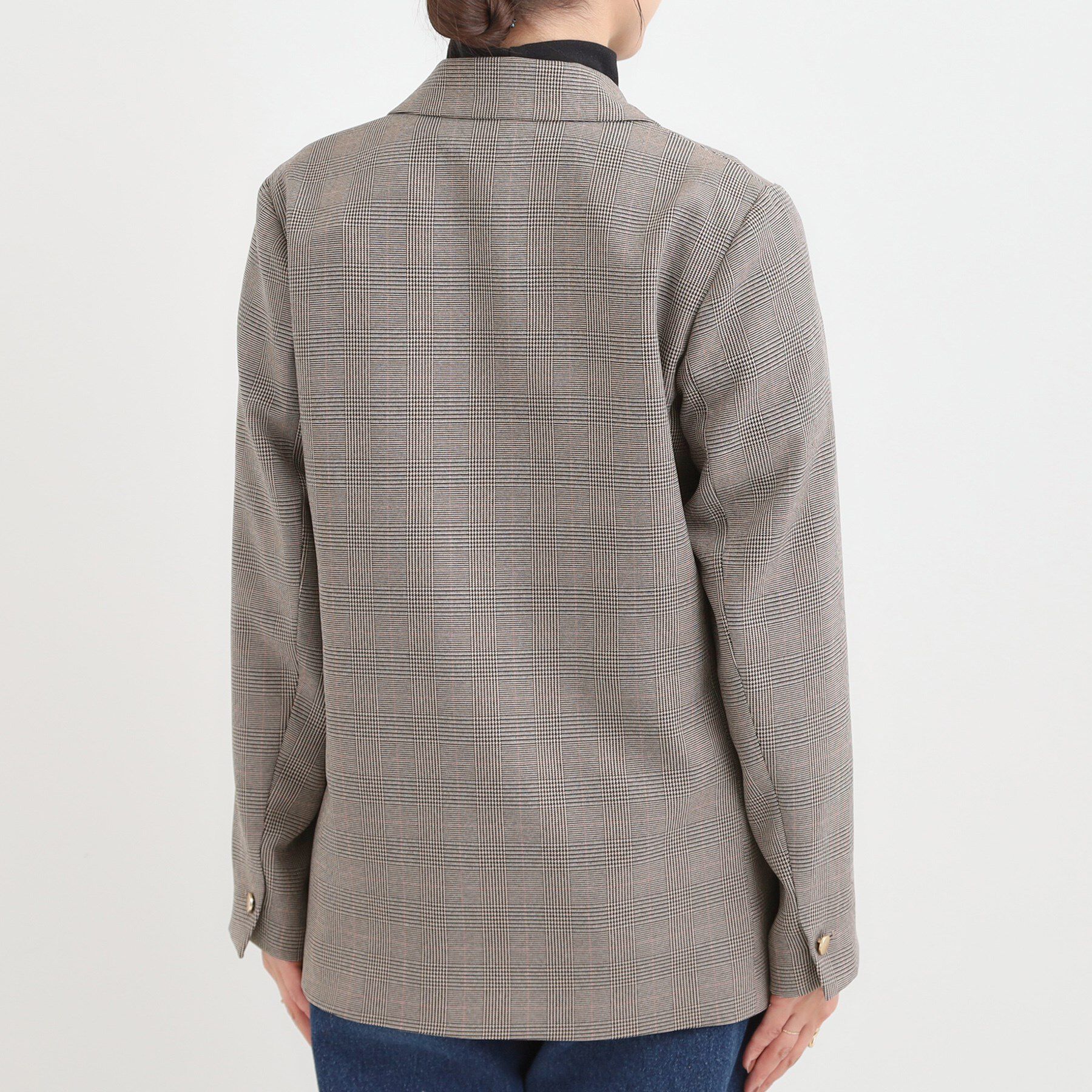 SHOO･LA･RUE「【洗える/S-LL/セットアップ可】カジュアルからきれいめまで ダブルジャケット」|テーラードジャケット|