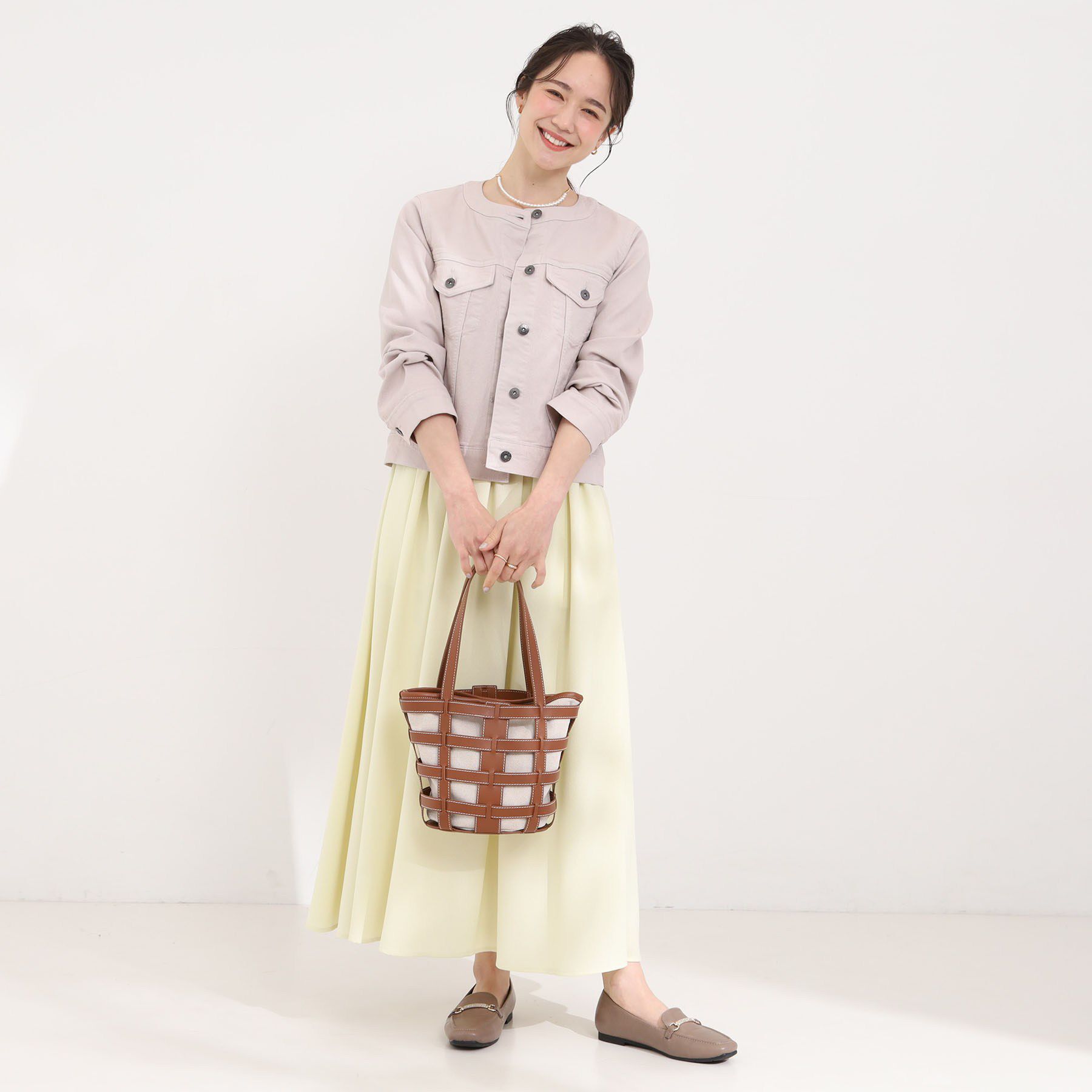 SHOO･LA･RUE「格子レイヤードトートバッグ」|トートバッグ|