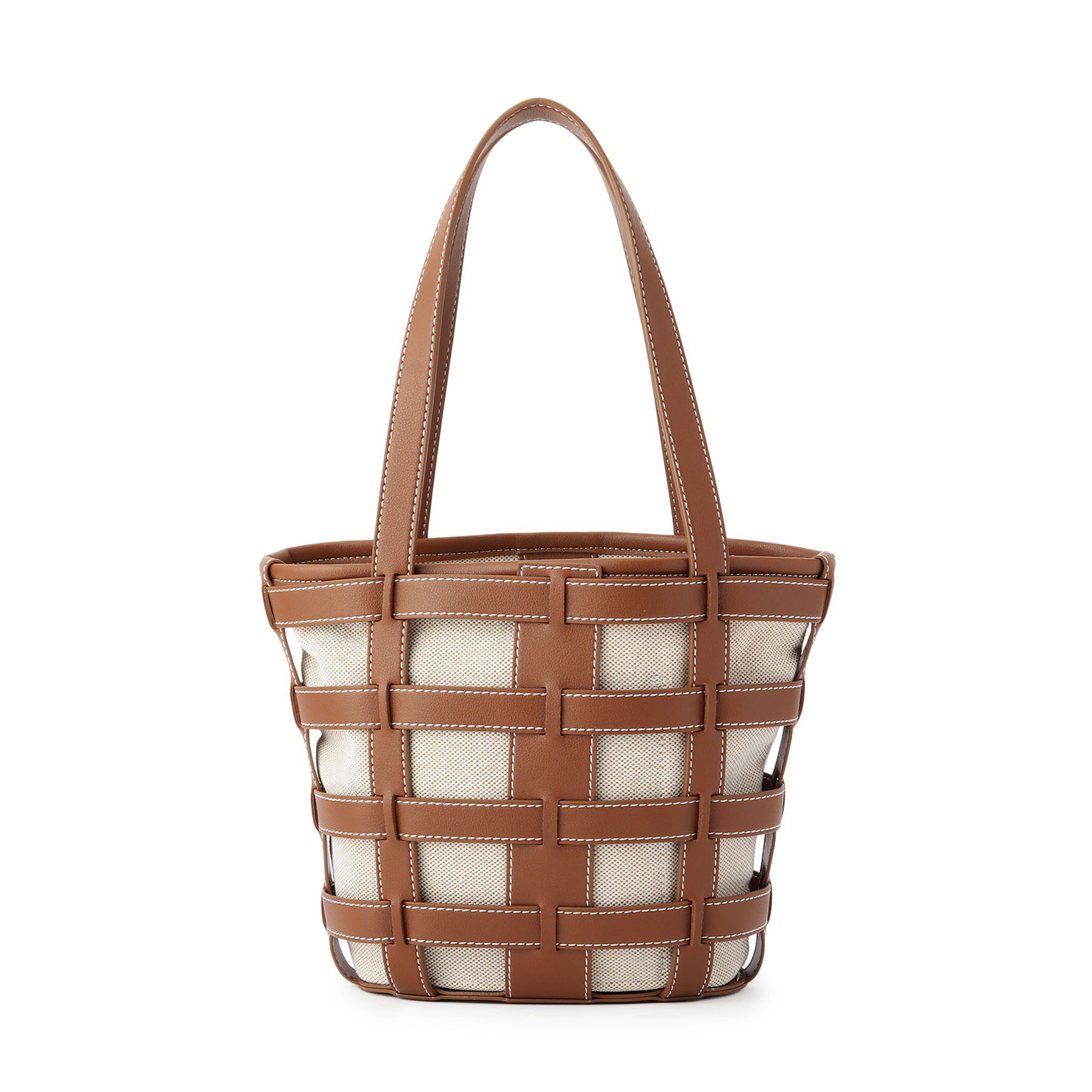 SHOO･LA･RUE「格子レイヤードトートバッグ」|トートバッグ|