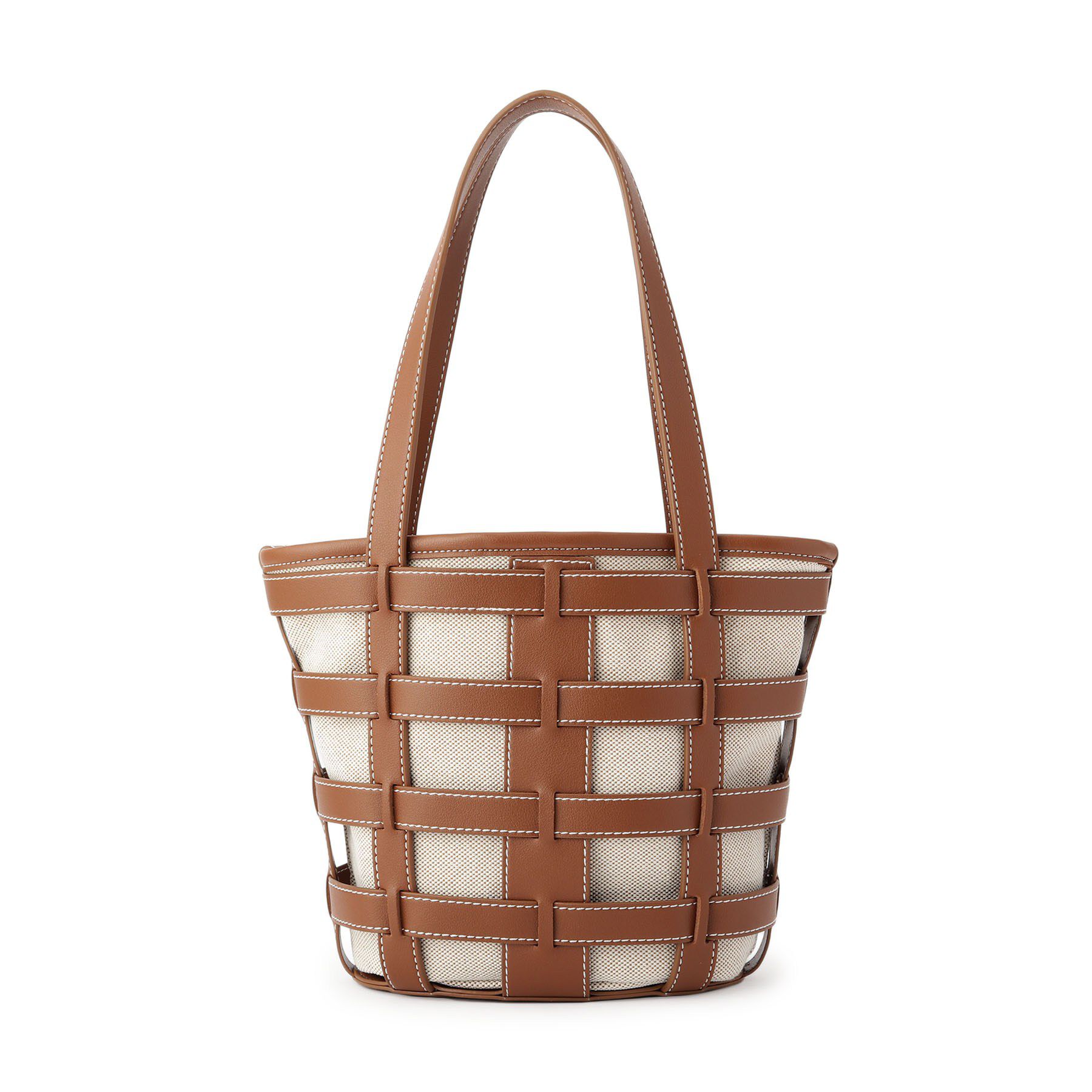 SHOO･LA･RUE「格子レイヤードトートバッグ」|トートバッグ|