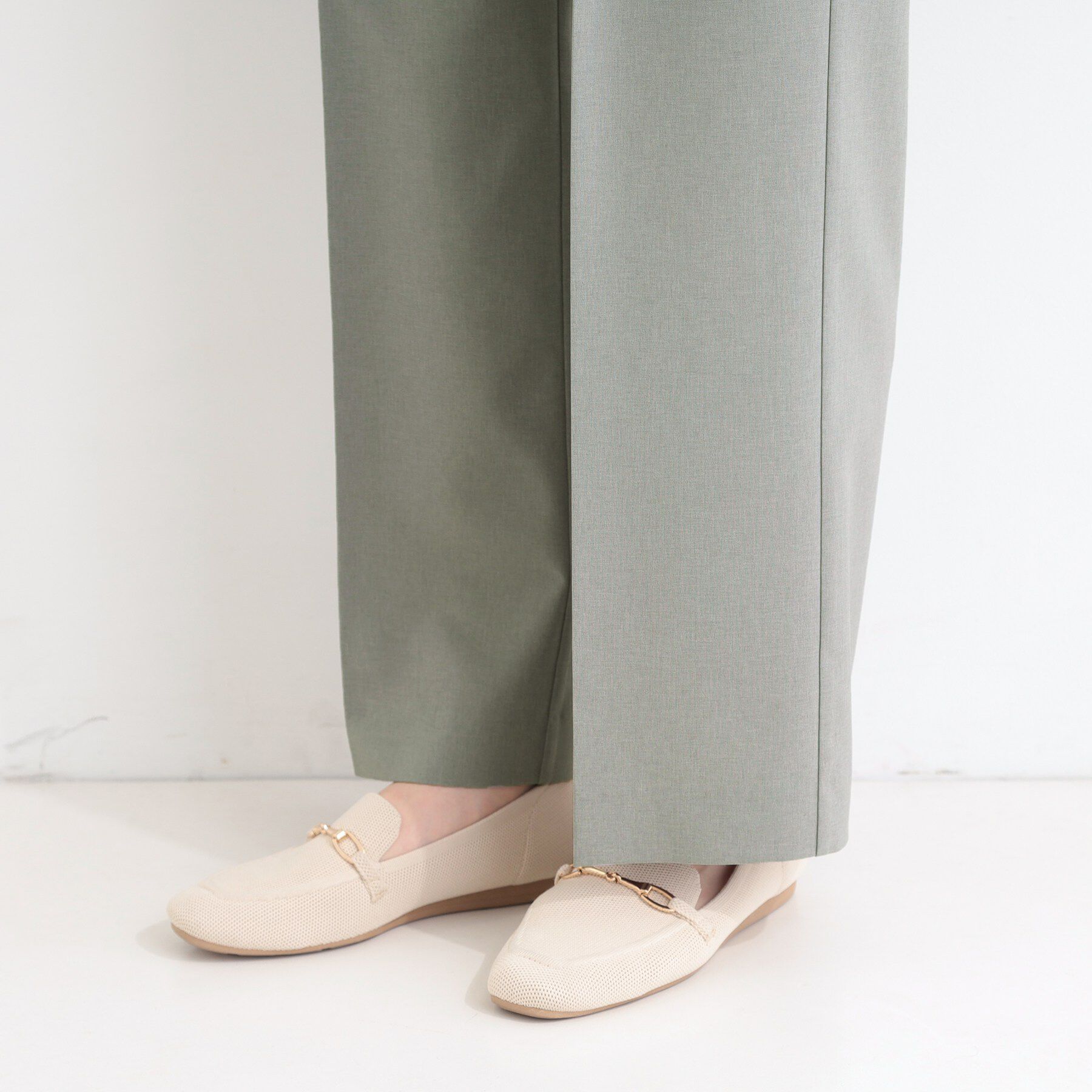 SHOO･LA･RUE「【セットアップ可／洗濯機可／S-LL】シンプルに美しく タックワイドパンツ」|その他|