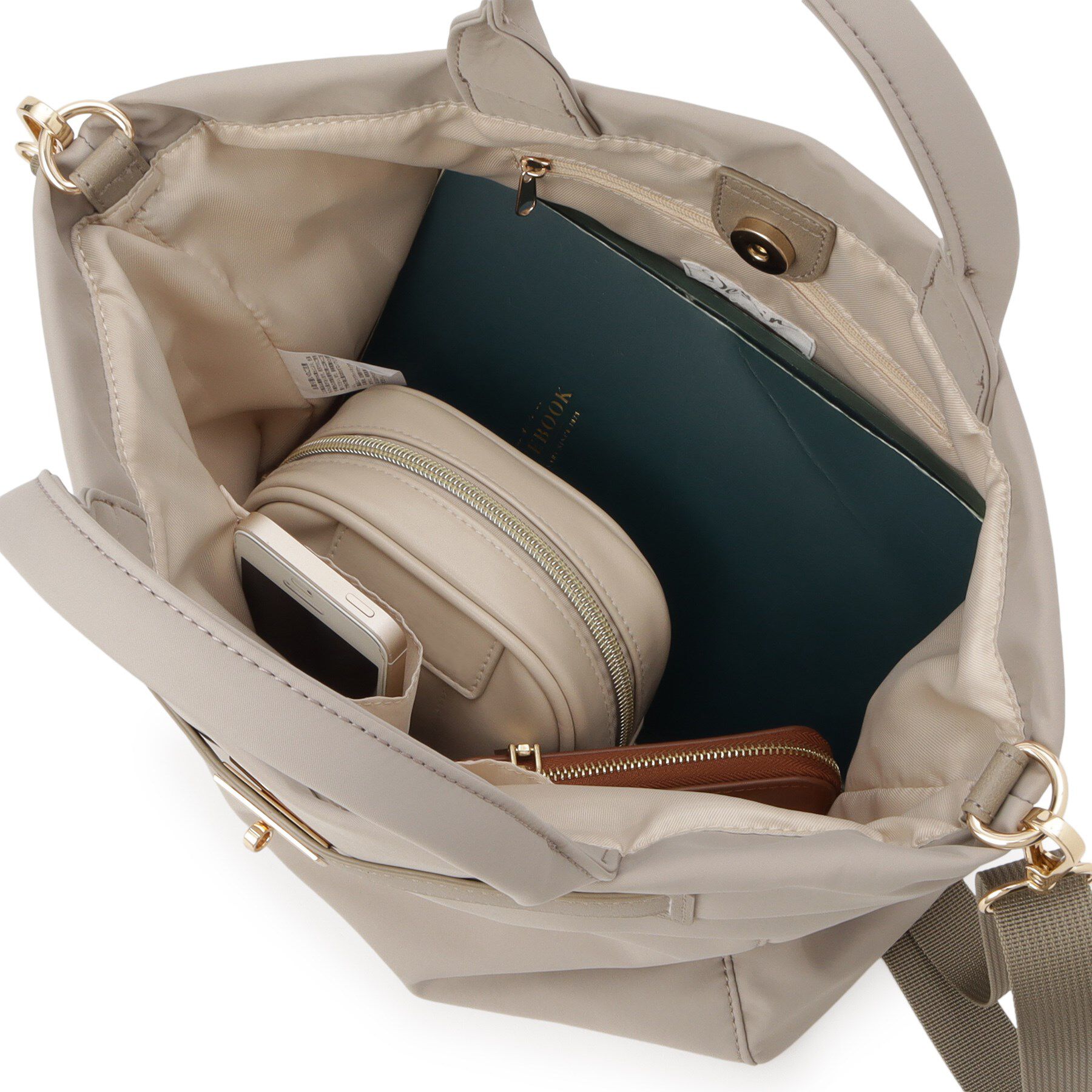 Dessin「【A4収納可・2WAY】ベルトデザインナイロン2WAYトート」|トートバッグ|