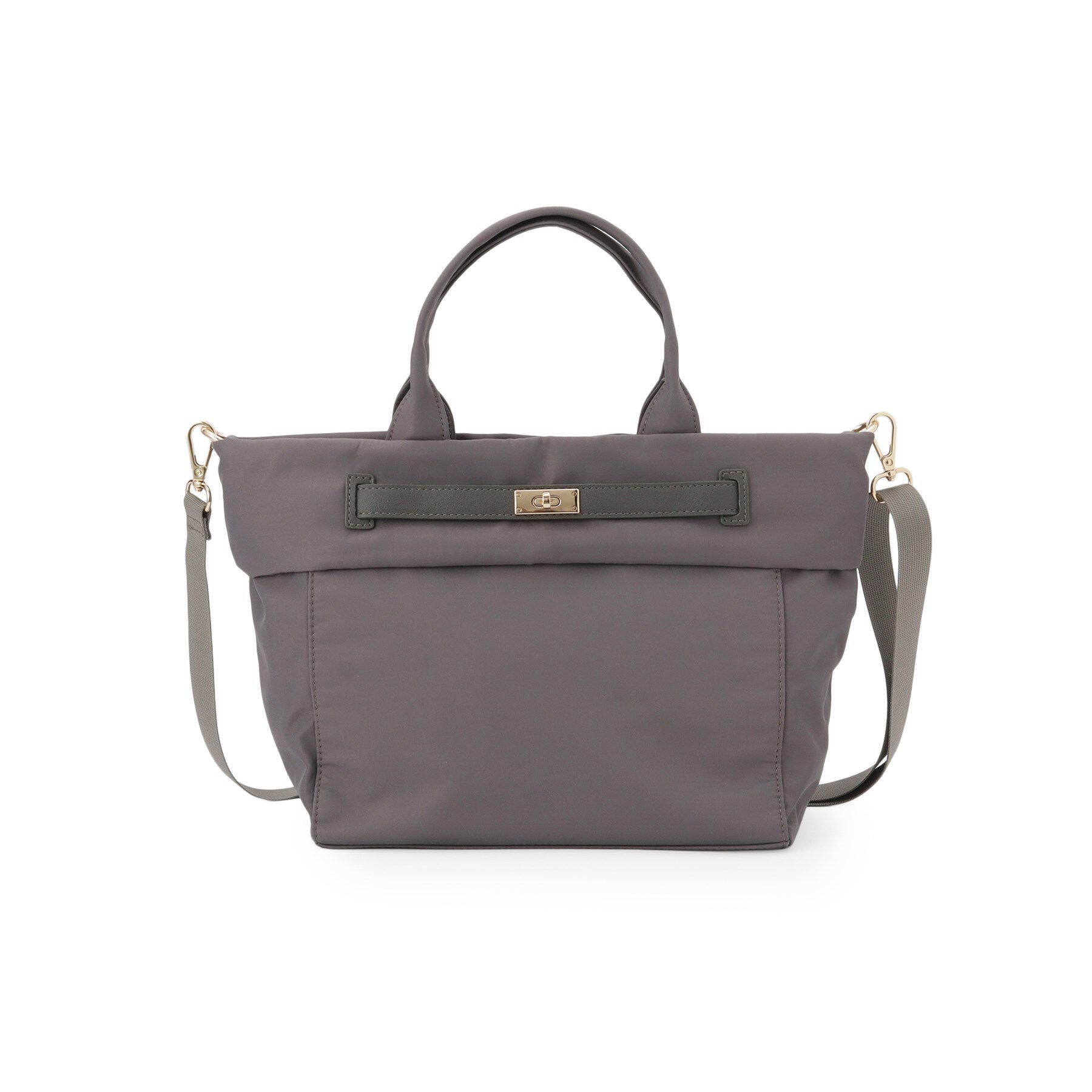 Dessin「【A4収納可・2WAY】ベルトデザインナイロン2WAYトート」|トートバッグ|