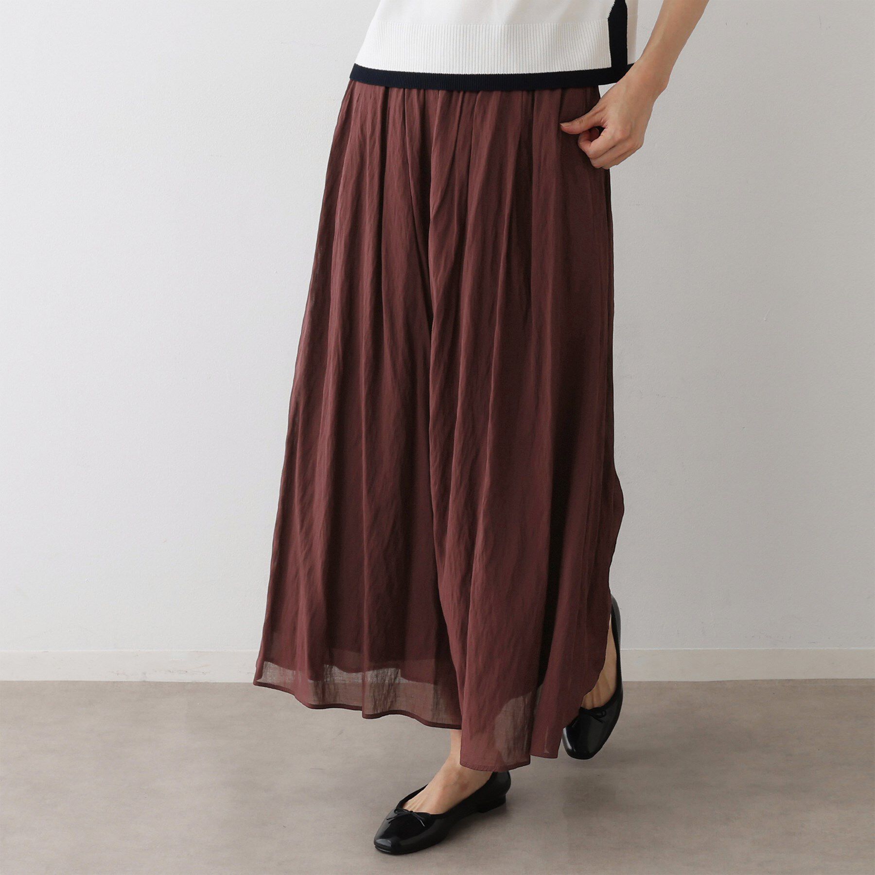 Dessin「【ウエストゴム/洗える】シアーエアリーパンツ」|その他|