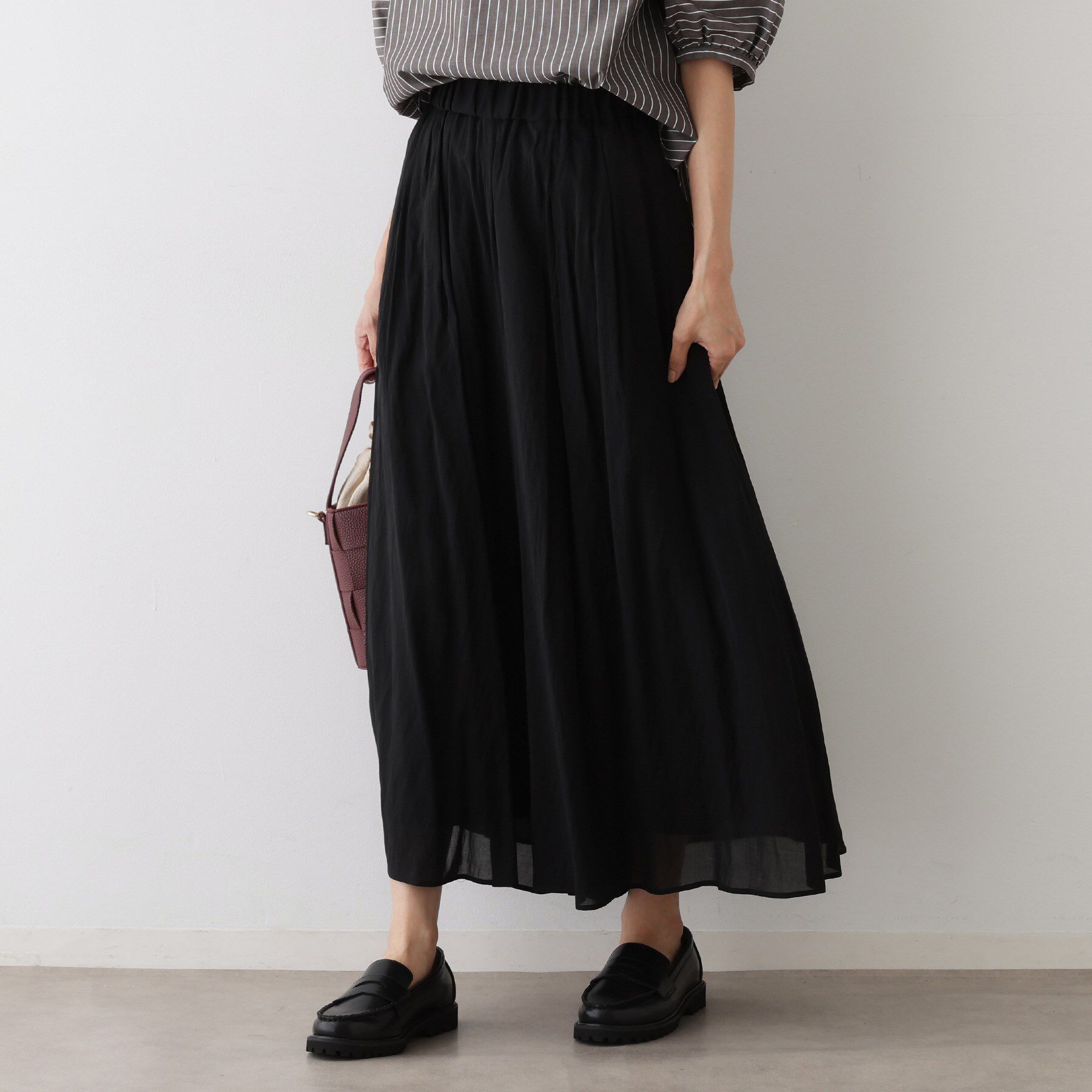 Dessin「【ウエストゴム/洗える】シアーエアリーパンツ」|その他|