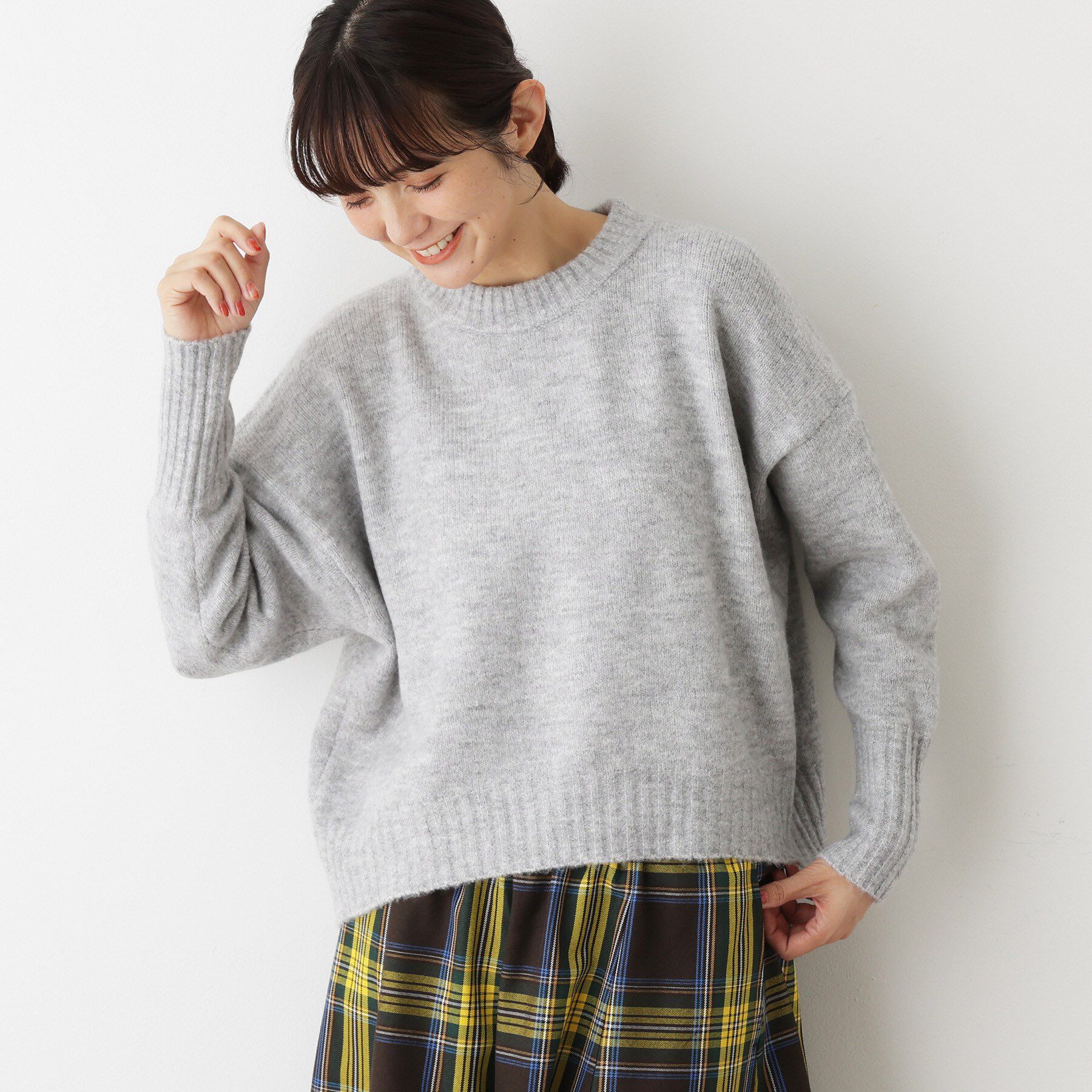 Dessin「【洗える】クルーネックワイドニット」|ニット・セーター|