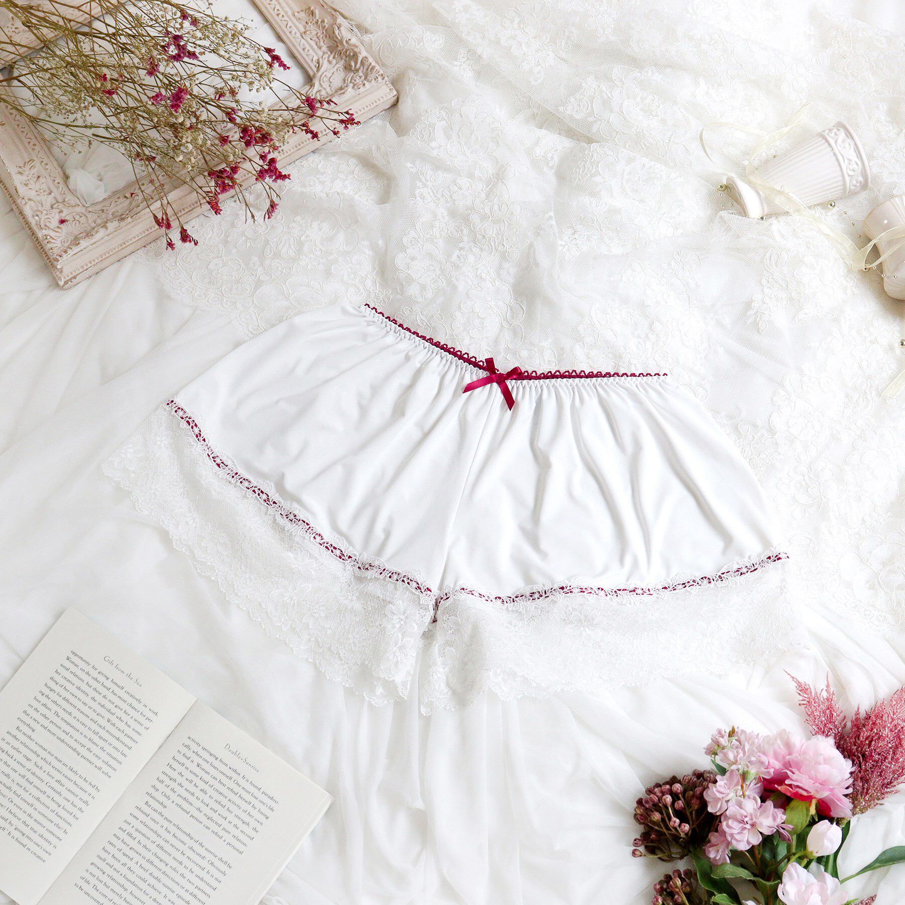 Risa Magli「ミステル タップパンツ」|インナー|レッド(061)