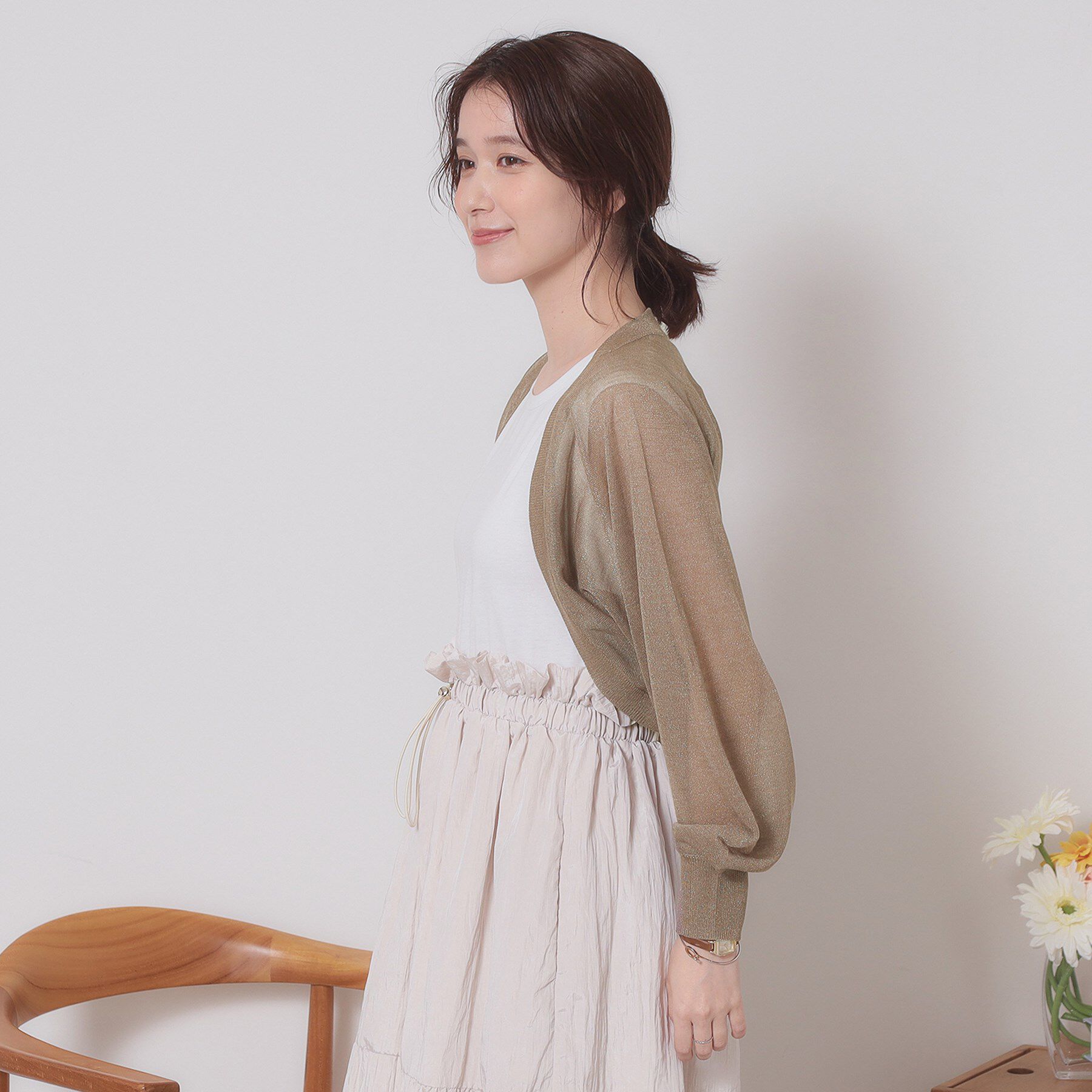 ITS&rsquo;DEMO「【定番人気／手洗い可】ラメボレロ」|カーディガン|