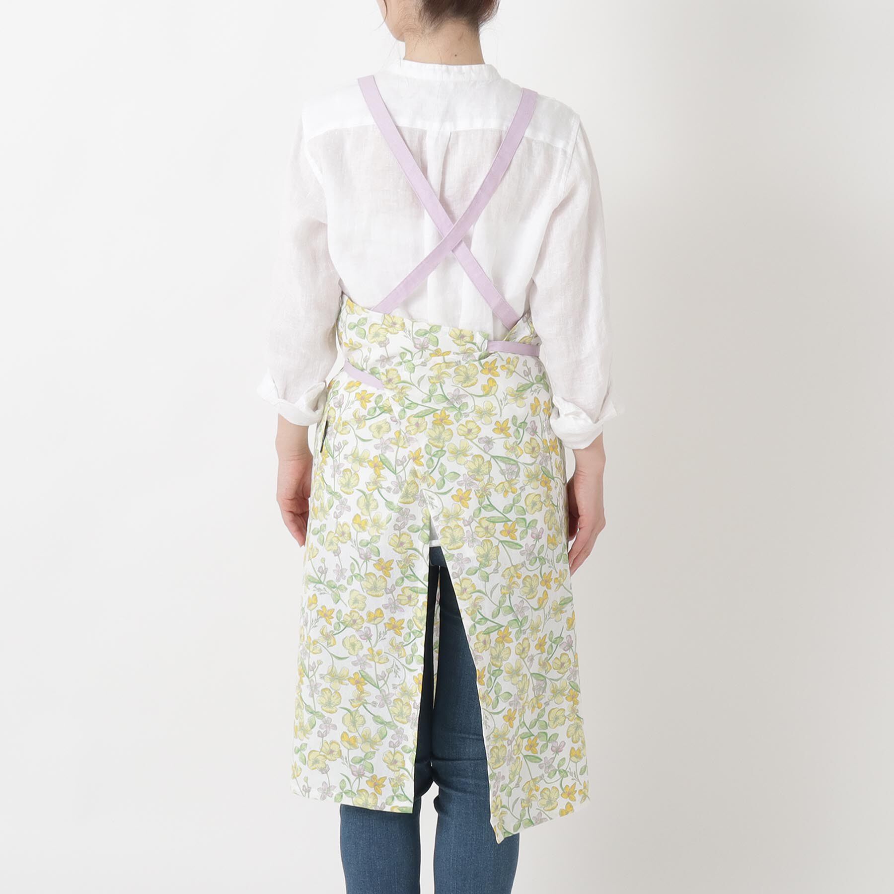 212 KITCHEN STORE「ポピープリントエプロン YE」|食器・キッチングッズ|