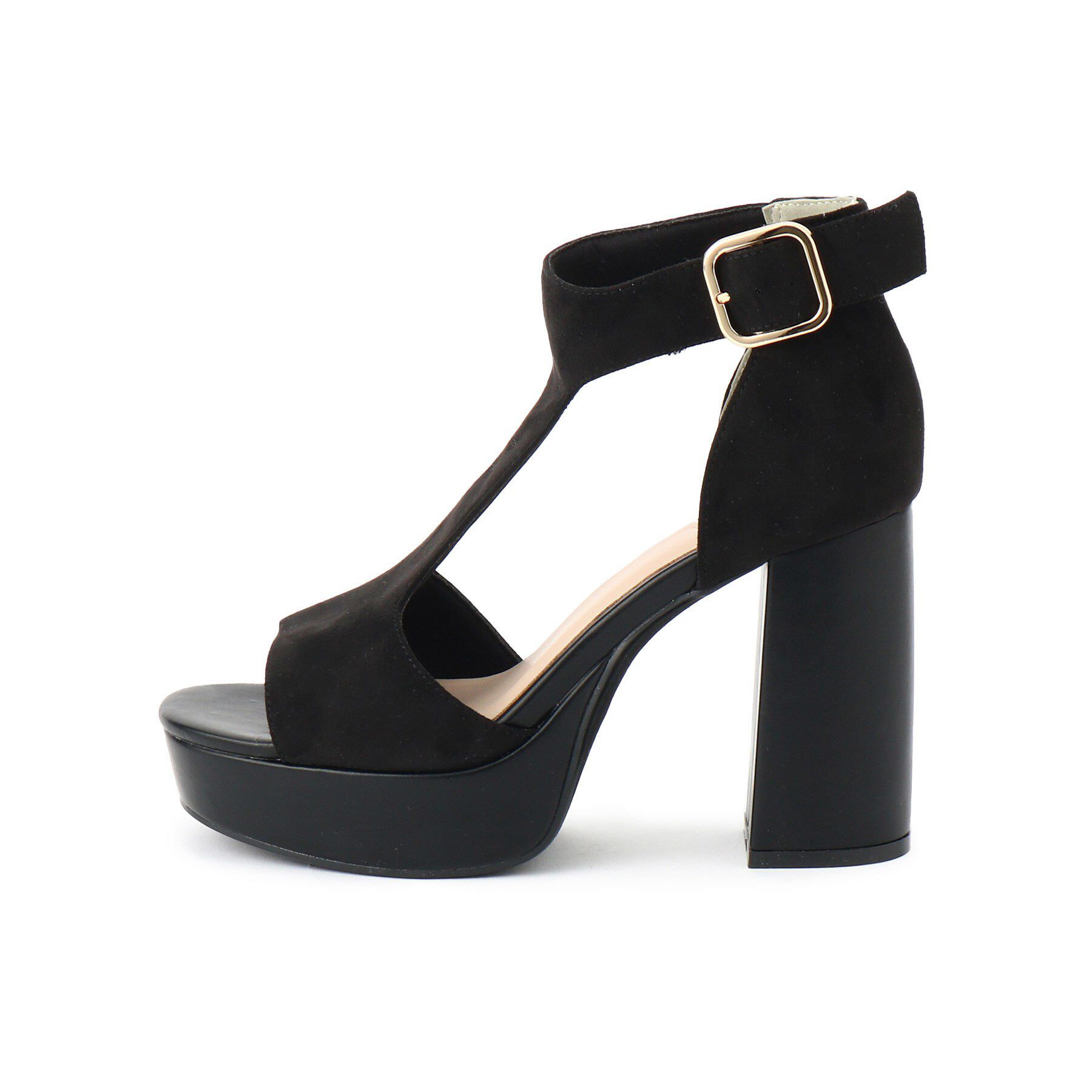 ESPERANZA「Tストラップスクエアサンダル」|サンダル|