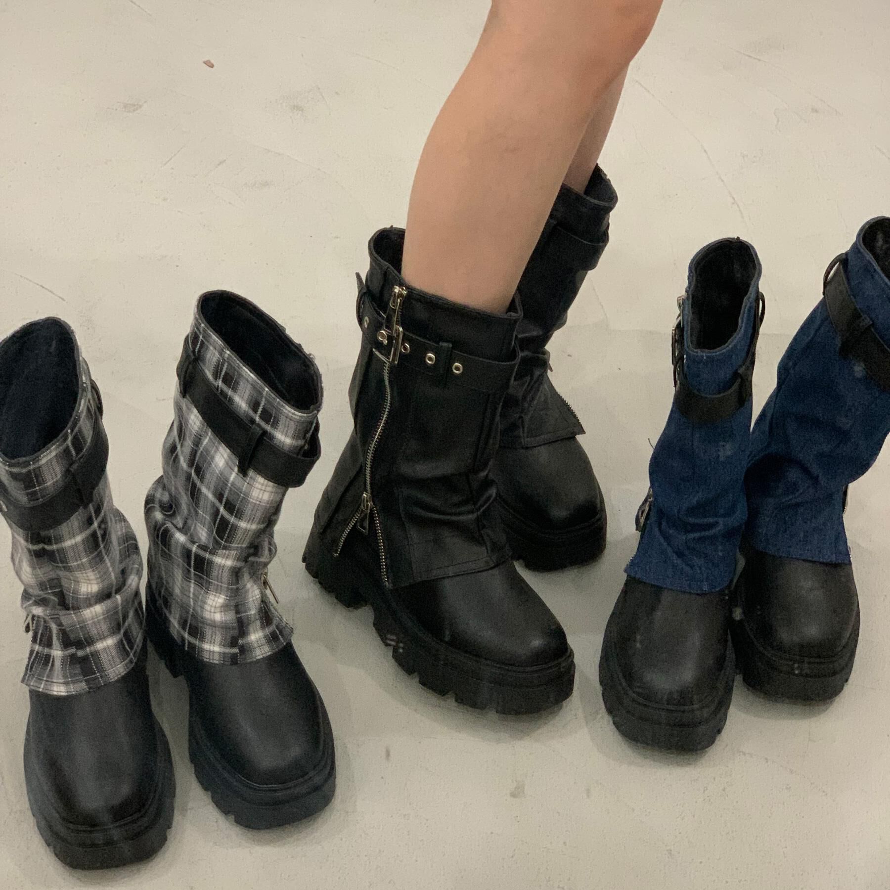 csT&P「ベルト付きカバーブーツ」|ショートブーツ|