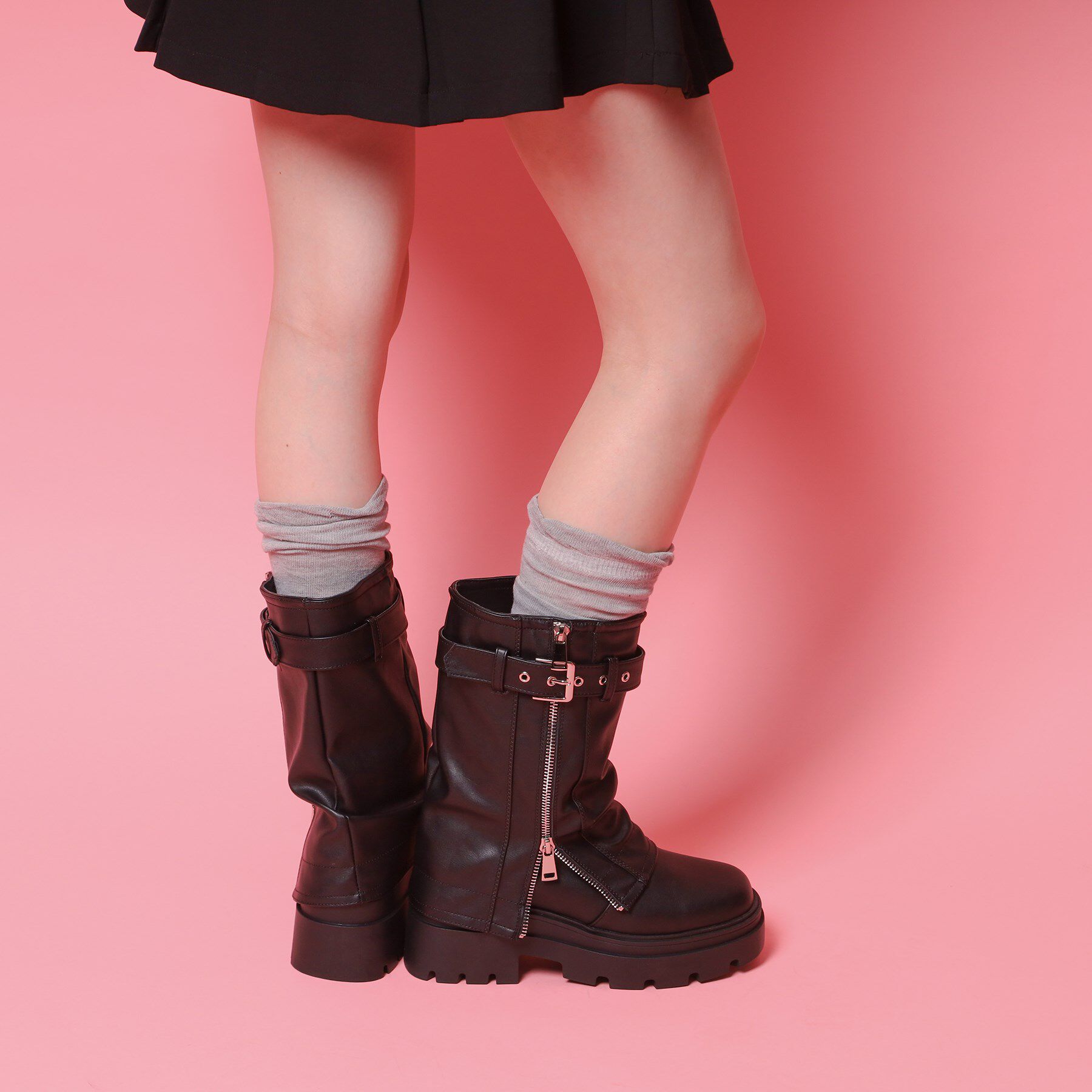 csT&P「ベルト付きカバーブーツ」|ショートブーツ|