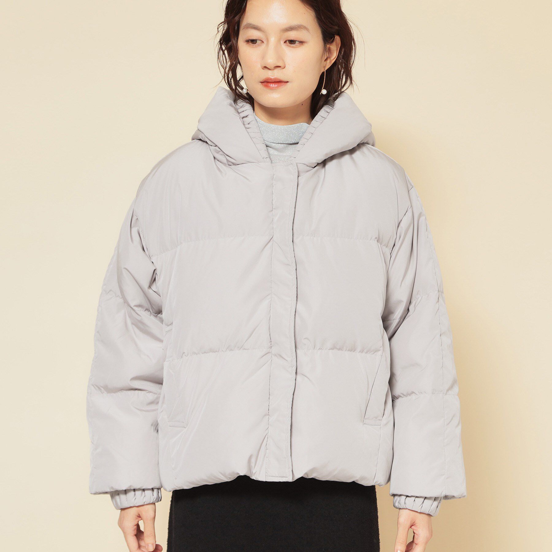 SunaUna「【プリーツレイヤードピュアダウン】」|ダウン|