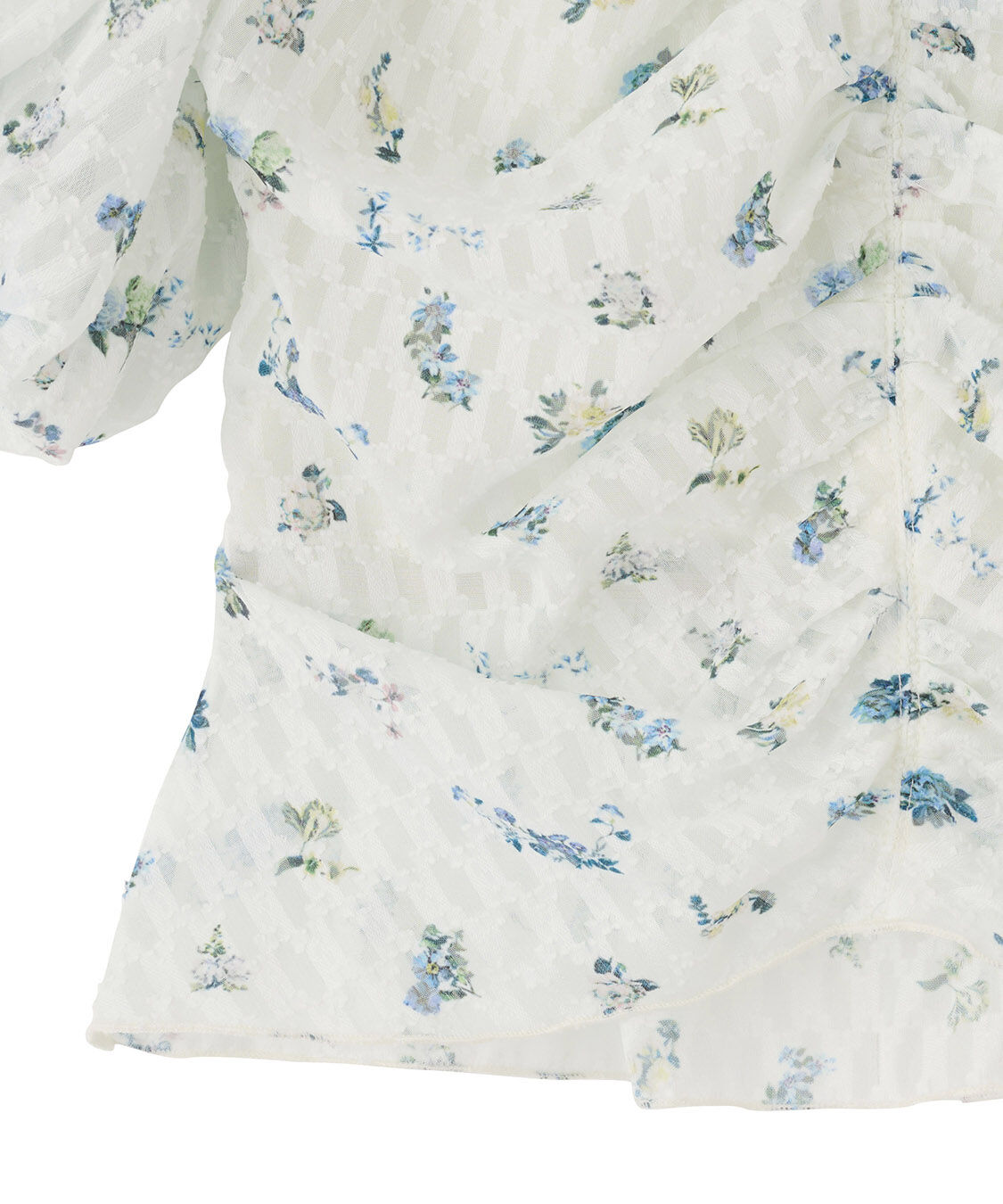 COCO DEAL「フラワープリントギャザーブラウス」|シャツ・ブラウス|