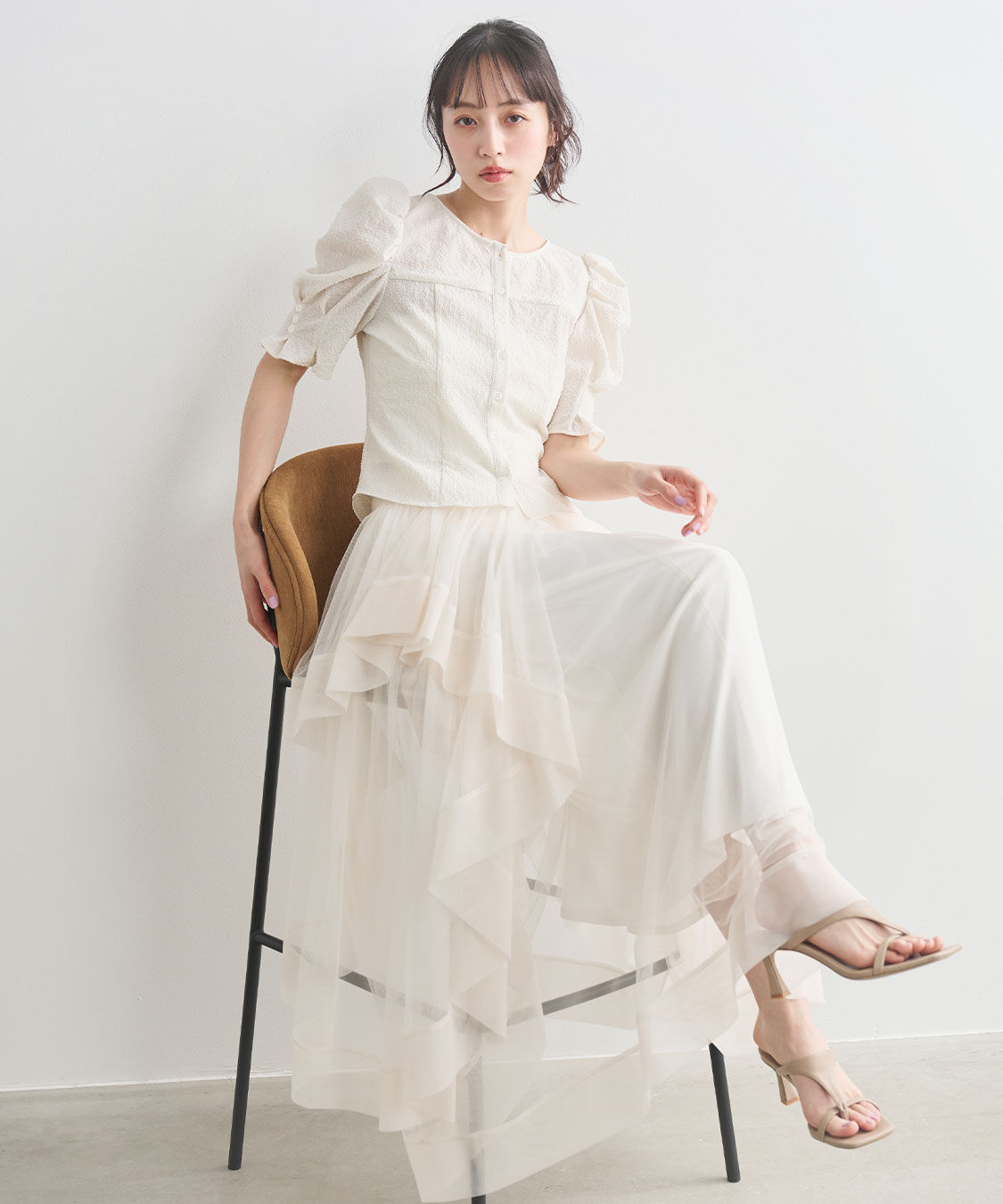 COCO DEAL「サークルフレアチュールスカート」|スカート|