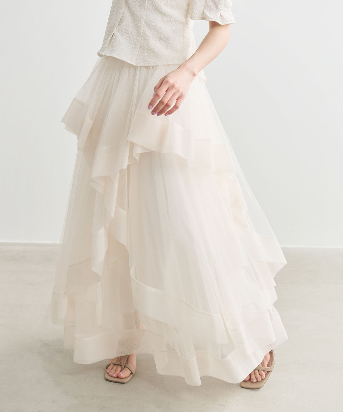 COCO DEAL「サークルフレアチュールスカート」|スカート|