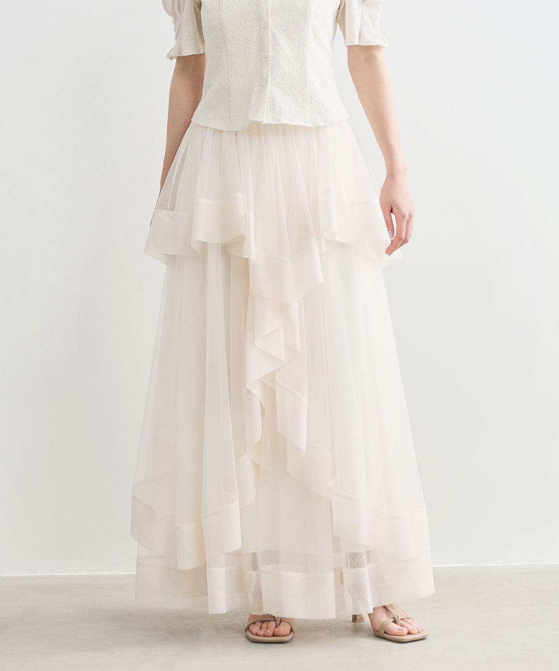 COCO DEAL「サークルフレアチュールスカート」|スカート|
