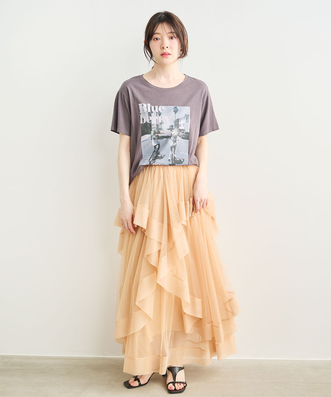 COCO DEAL「サークルフレアチュールスカート」|スカート|