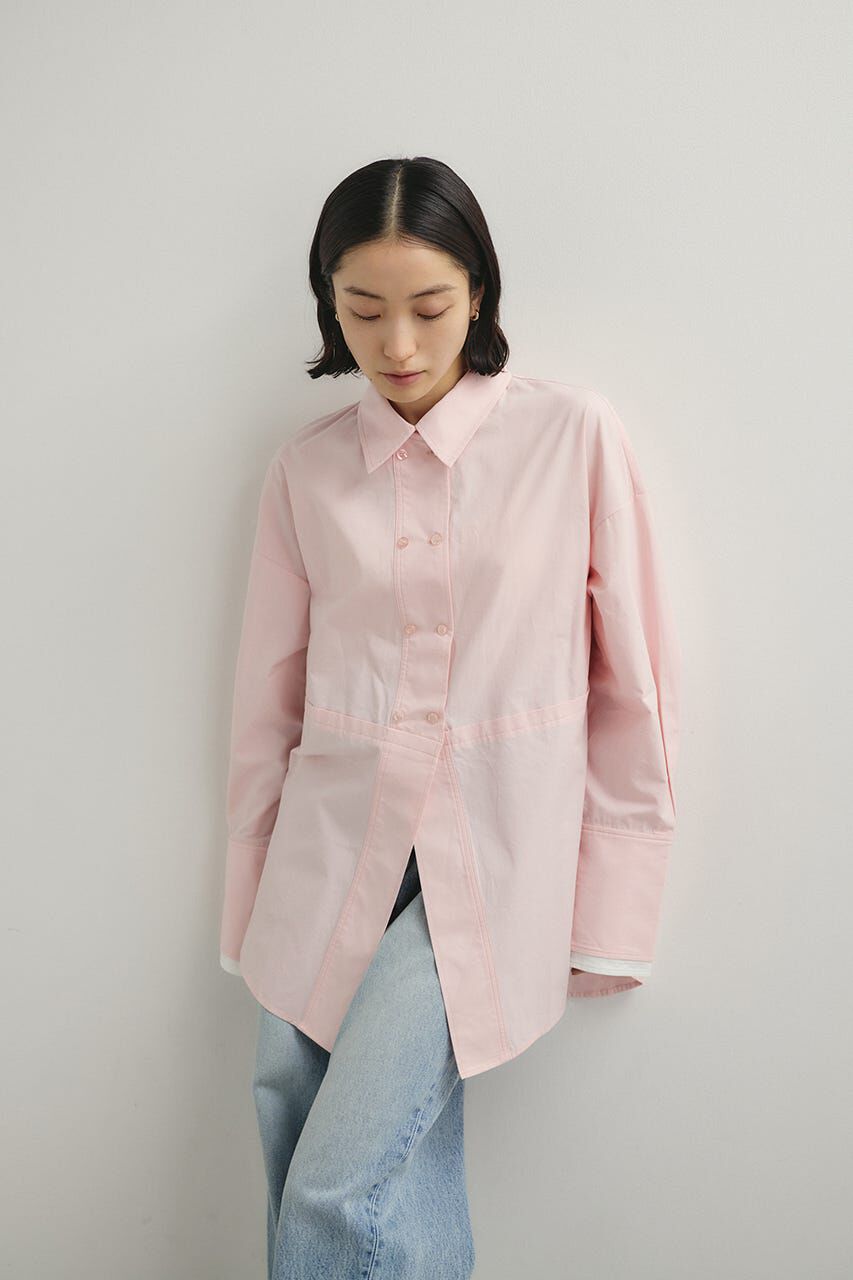 STYLEMIXER「カッティングレイヤードカフスシャツ」|シャツ・ブラウス|