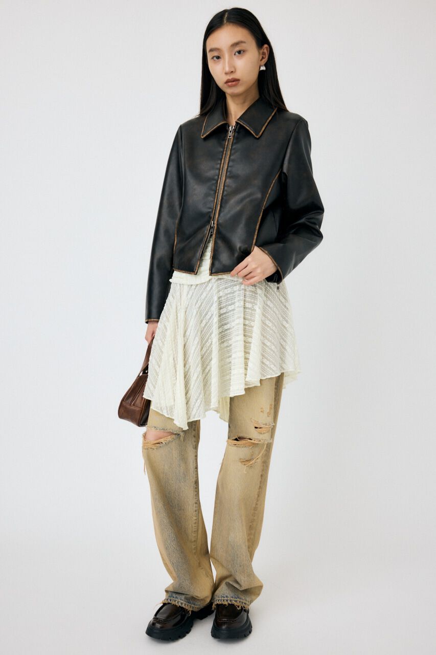 MOUSSY「FAUX LEATHER MINIMAL ジャケット」|その他|