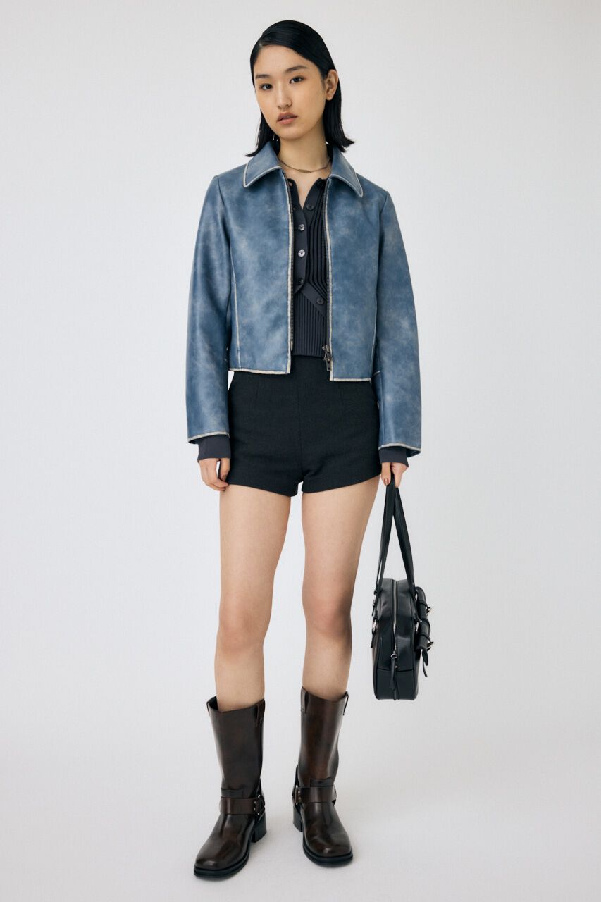 MOUSSY「FAUX LEATHER MINIMAL ジャケット」|その他|