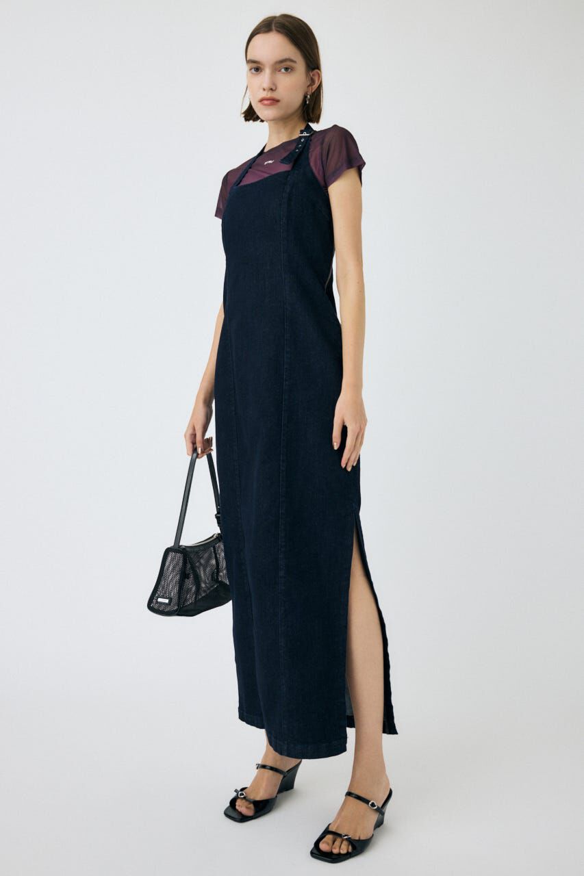 MOUSSY「HALTER STRAP デニムドレス」|ワンピース|