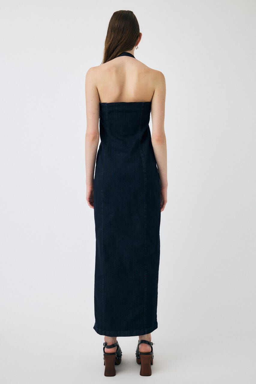 MOUSSY「HALTER STRAP デニムドレス」|ワンピース|
