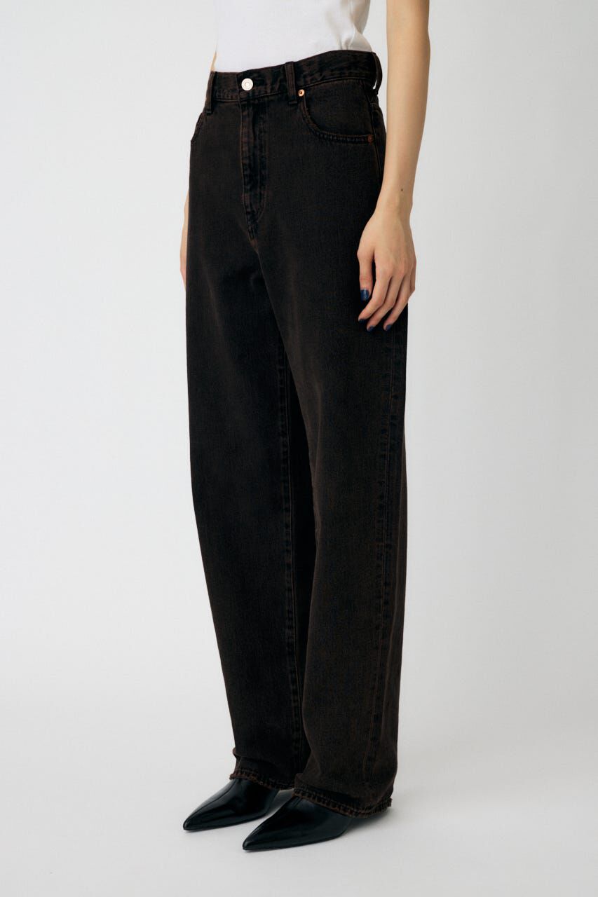 MOUSSY「MIDRISE LOOSE テーパード」|デニム|