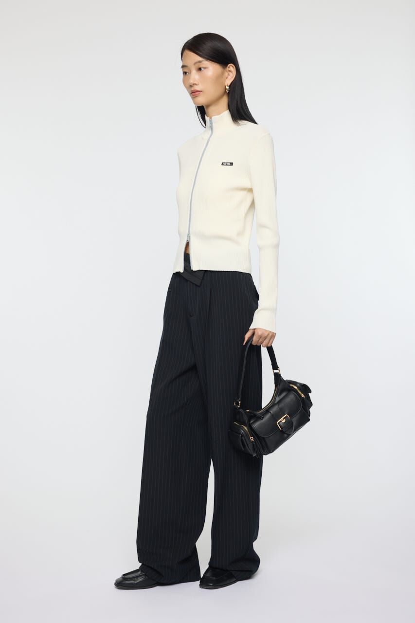 MOUSSY「BI COLOR MIDDLE NECKトップス」|ニット・セーター|