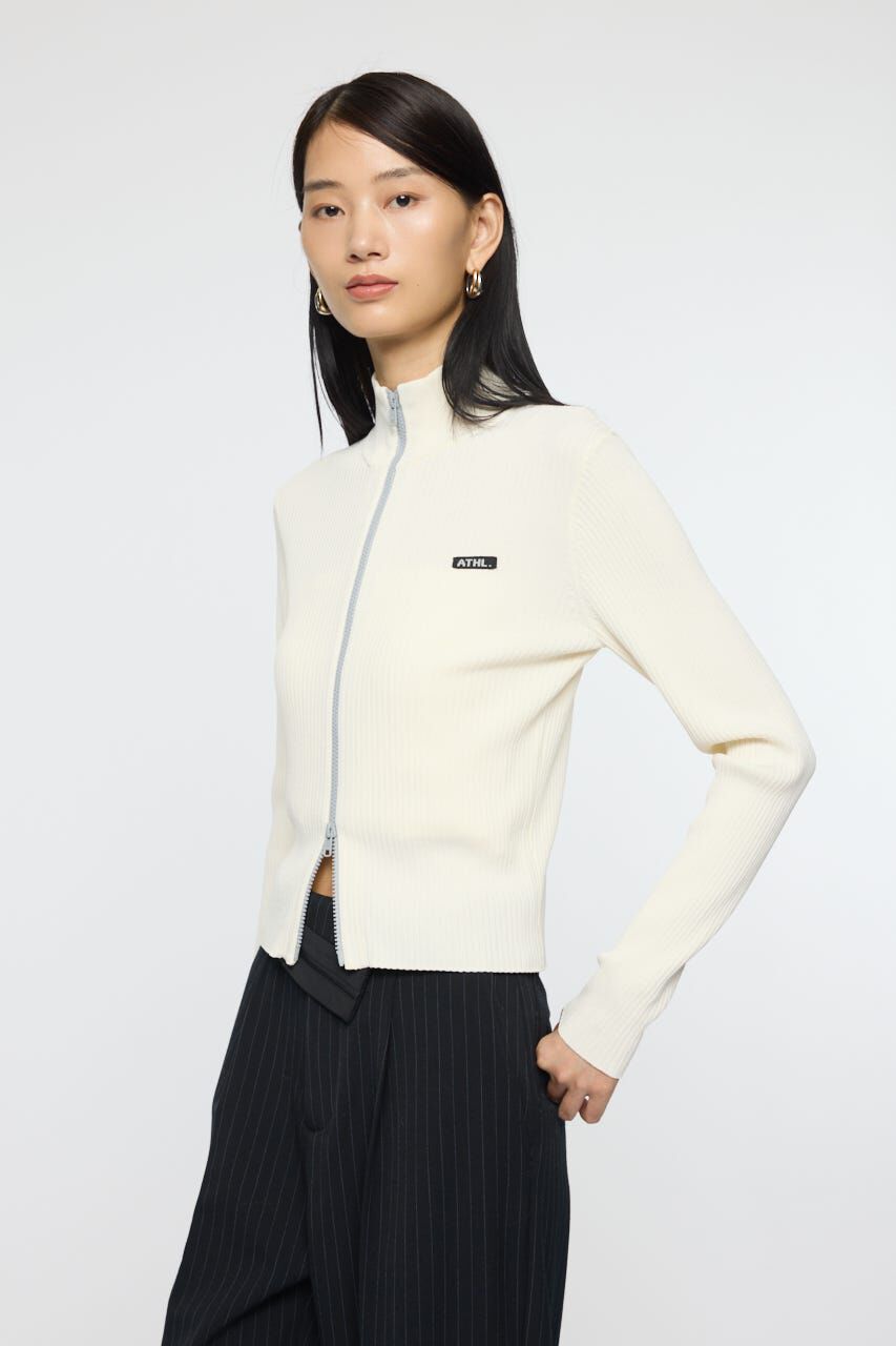 MOUSSY「BI COLOR MIDDLE NECKトップス」|ニット・セーター|