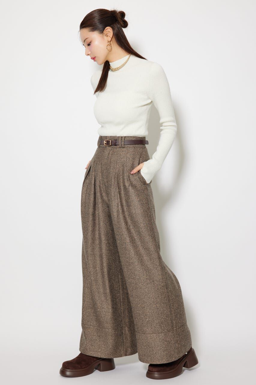 rienda「ハイウエストワイドフレアパンツ」|その他|