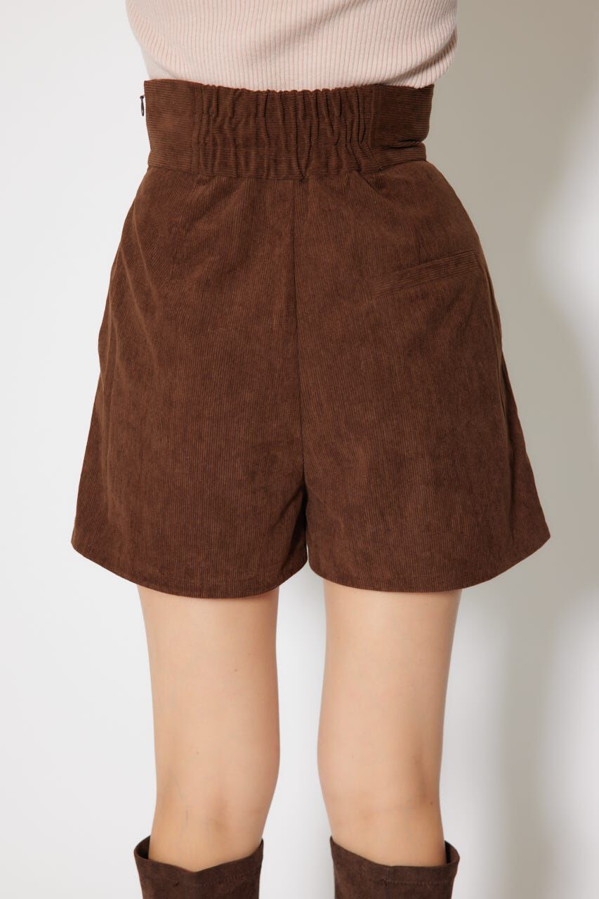 rienda「デザインウエストコーデュロイショートパンツ」|その他|