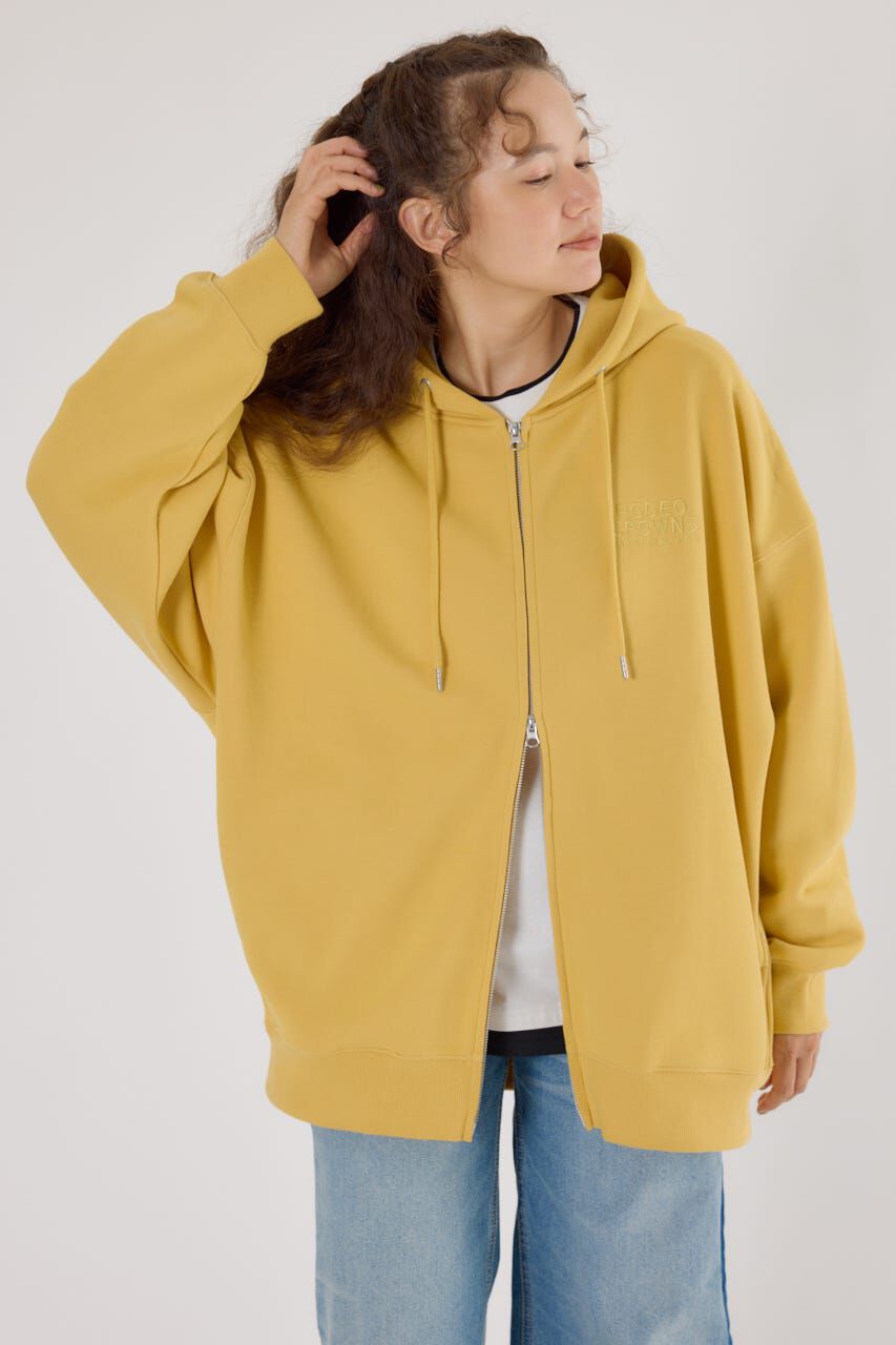 RODEO CROWNS「エンボスBIG ZIPパーカー」|パーカー|YEL